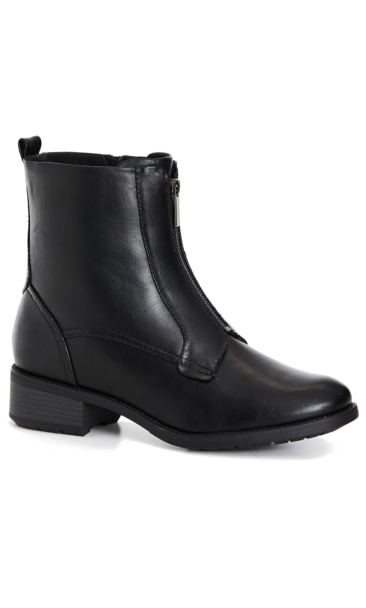 Bash Black Wide Fit Ankle Boot 1