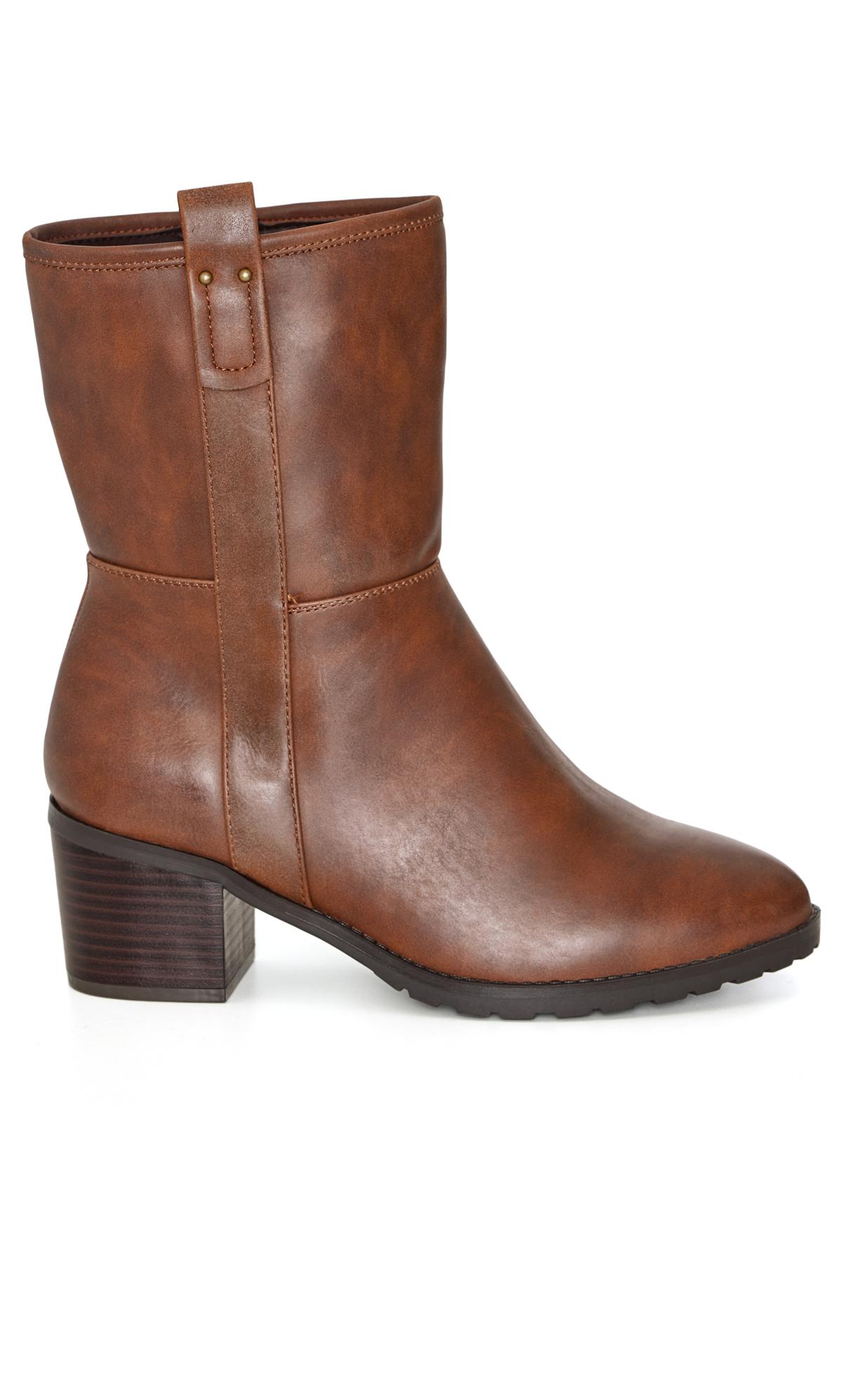 Betty Brown Wide Width Ankle Boot 2