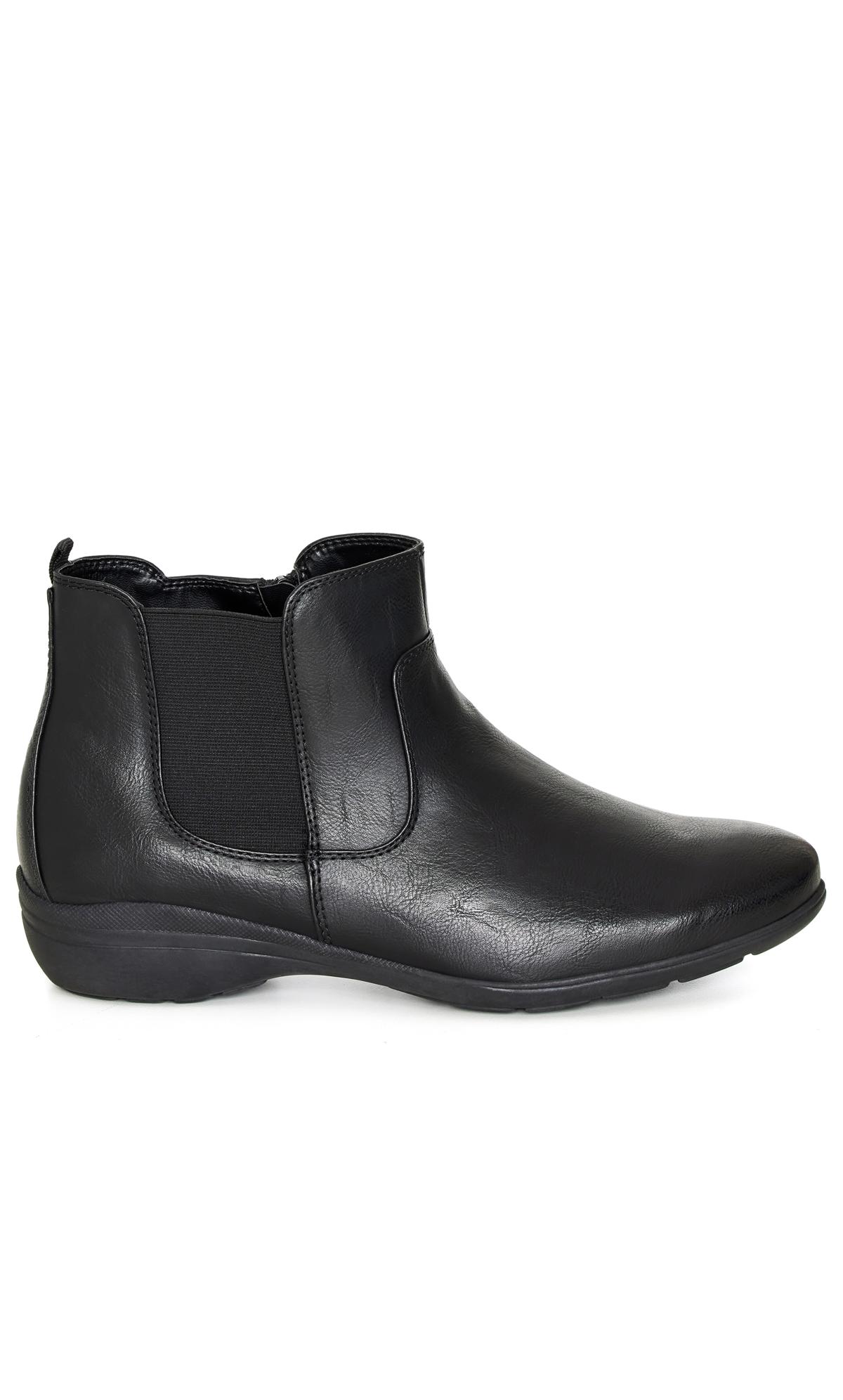 Bree Black Extra Wide Ankle Boot | Evans
