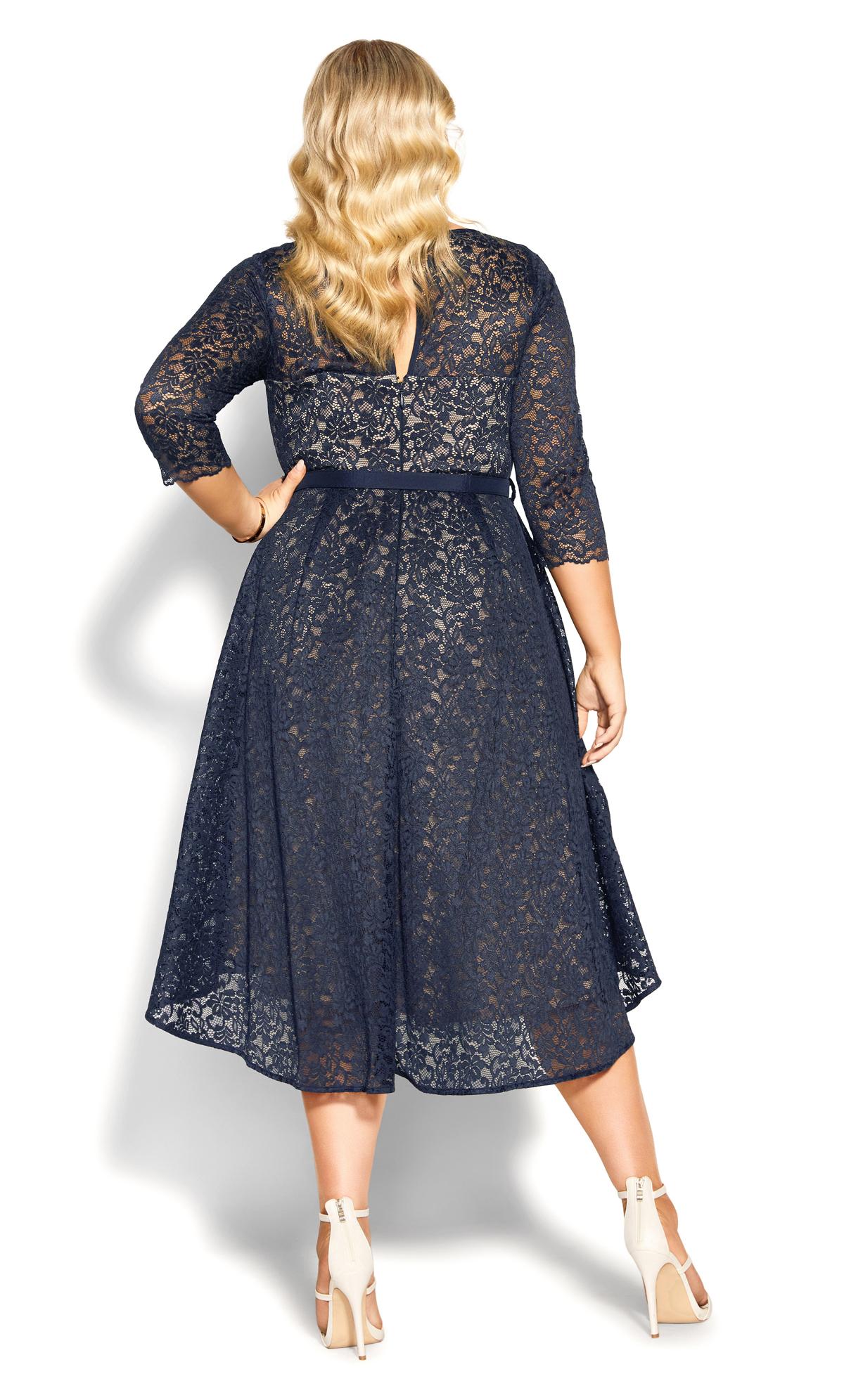 City Chic Navy Blue Lace Lover Dress 3