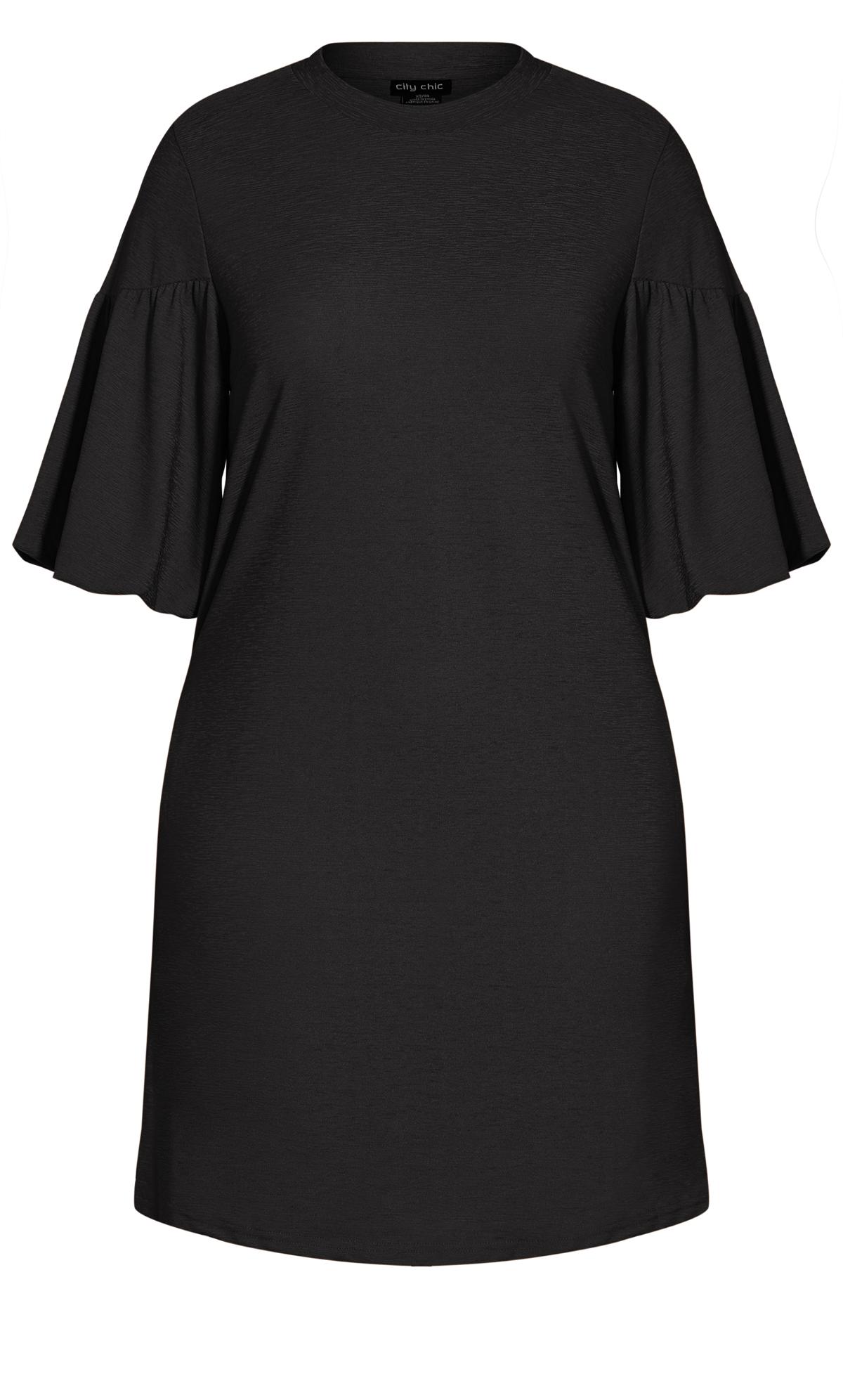 Sassy Style Black Bubble Sleeve Mini Dress 3