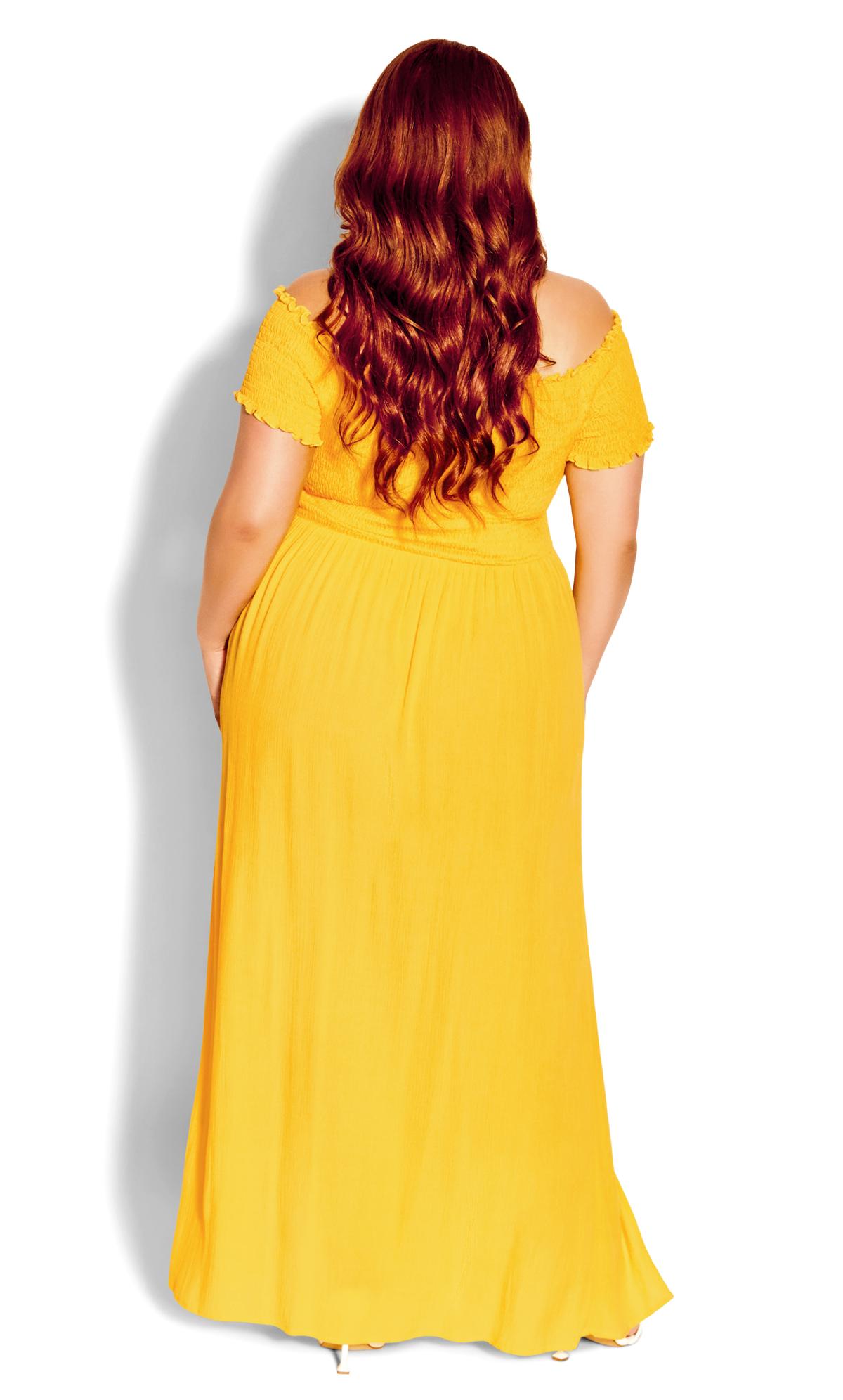 Evans Yellow Summer Passion Maxi Dress 2