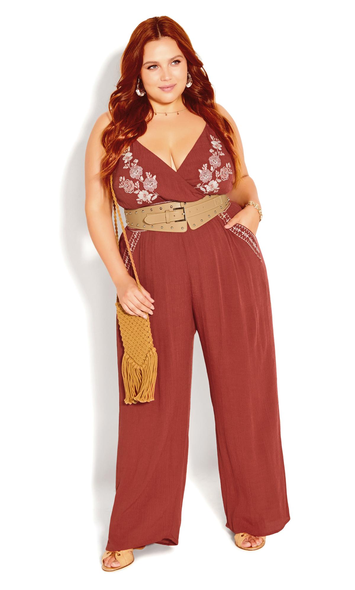 Love Embroidered Bronze Jumpsuit 2