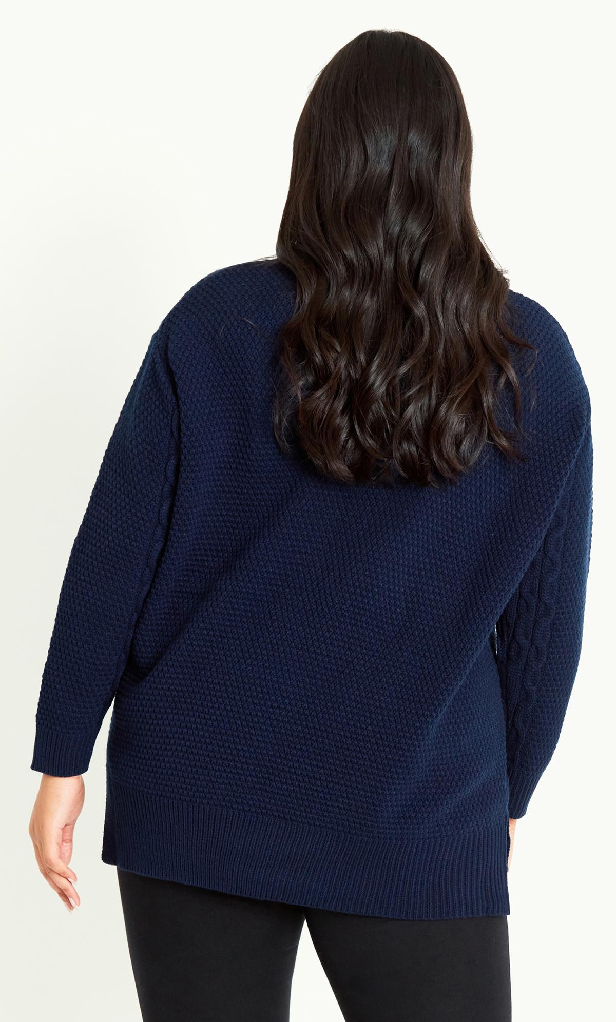 Serendipity Navy Cable Knit Sweater 3