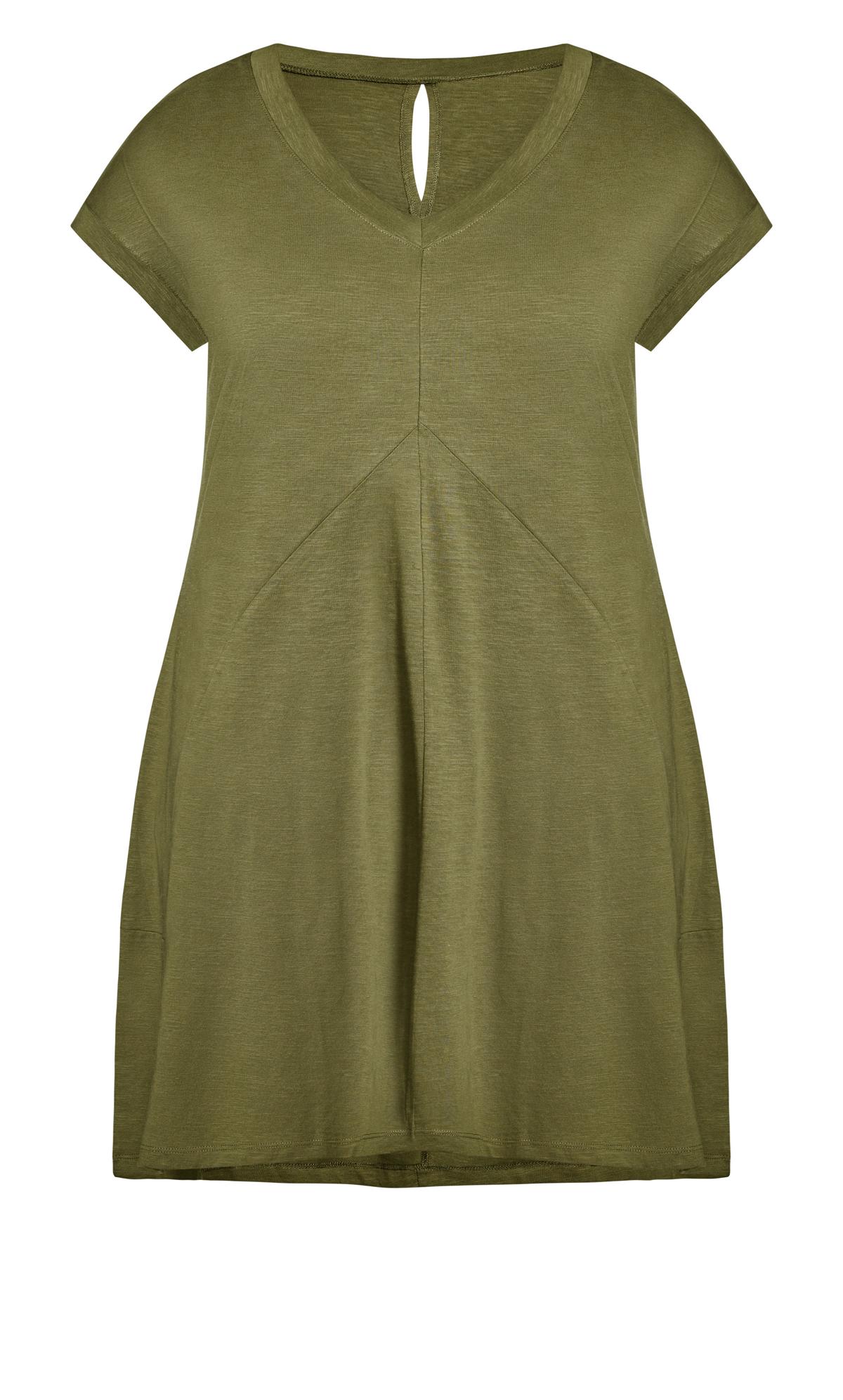 Evans Green Lilly Plain Dress 3