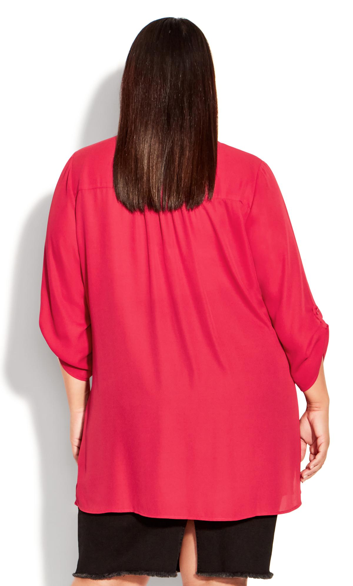 Evans Red Button Front Tunic 3
