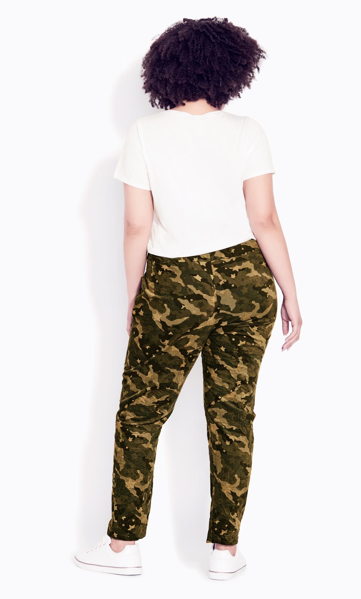 Evans Green Camo Trousers 2