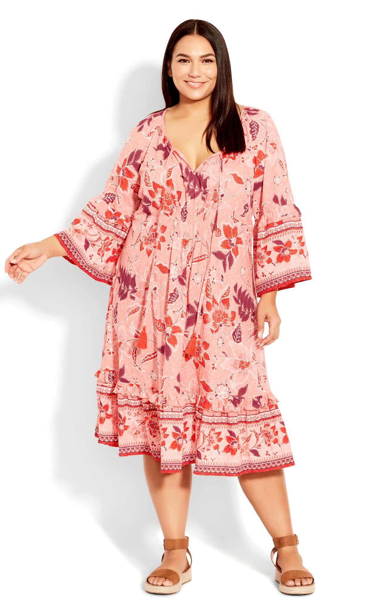 Avenue Pink Floral Tunic Dress 2