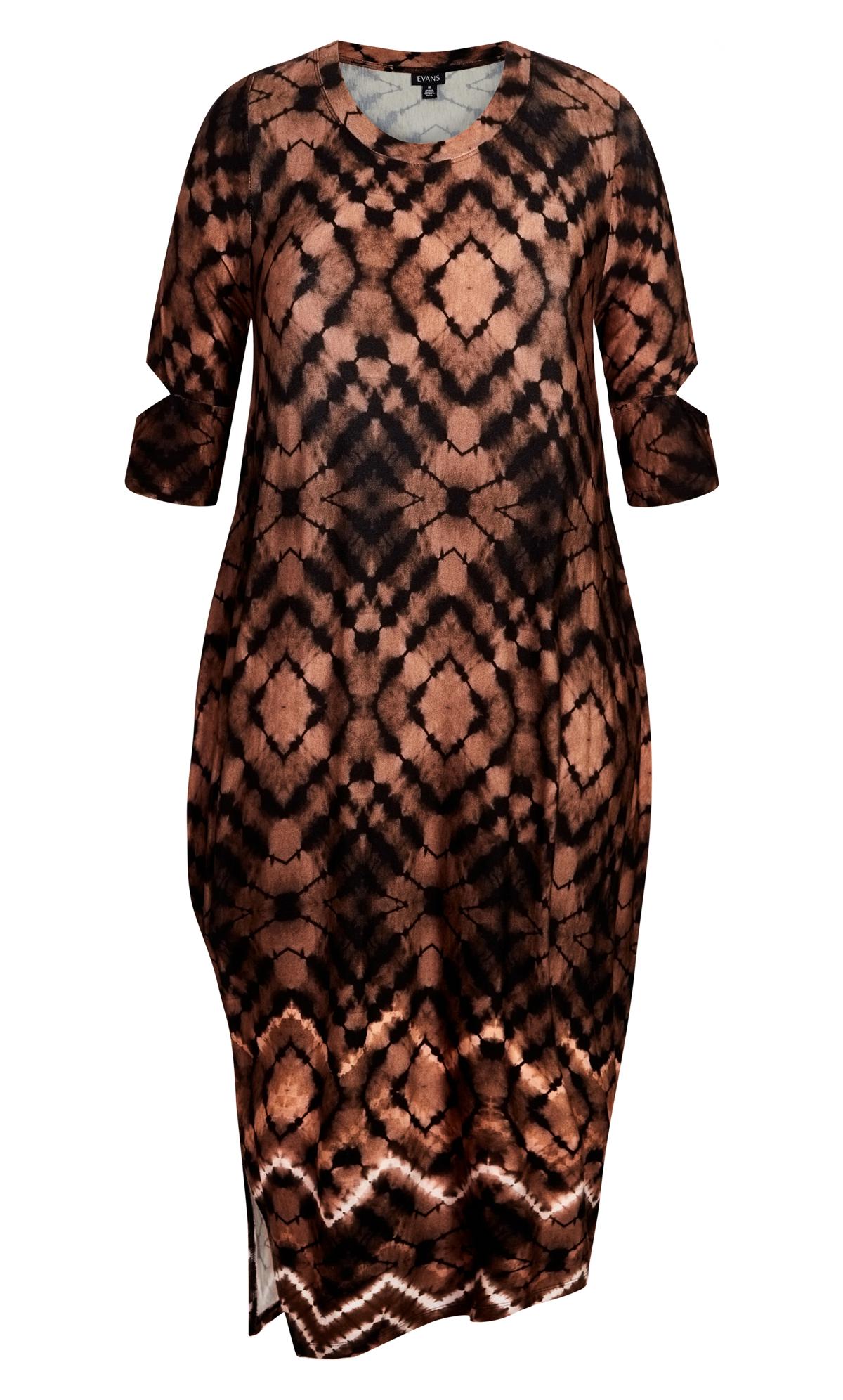 Evans Abstract Print Maxi Dress 3