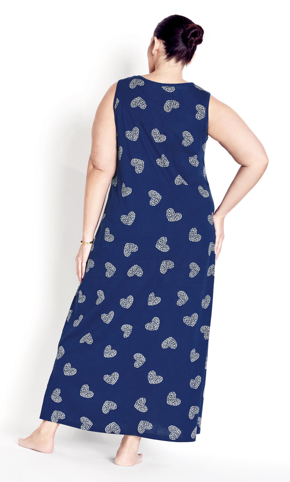 Evans Blue Leopard Heart Nightdress 2