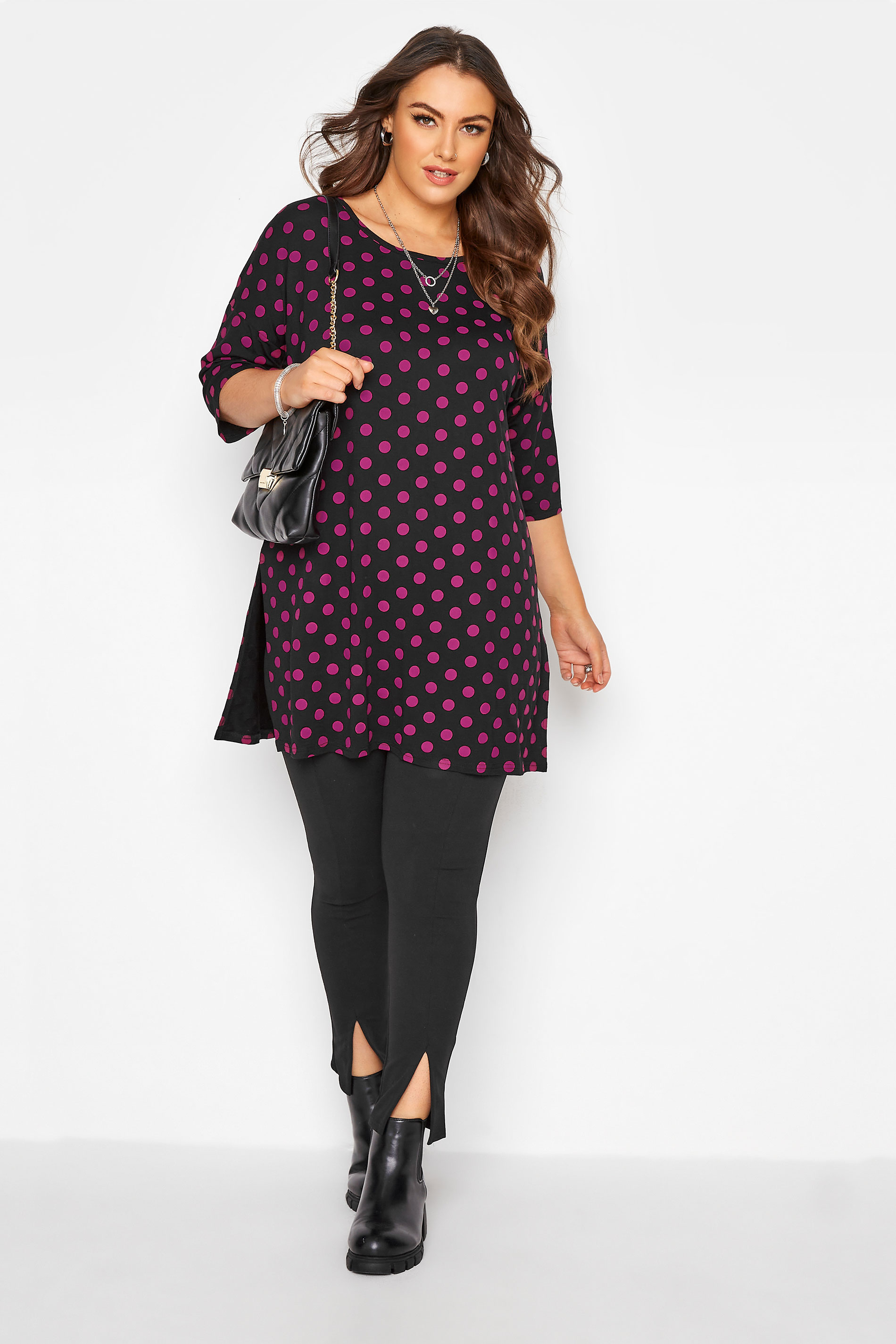 Purple Polka Dot Oversized 