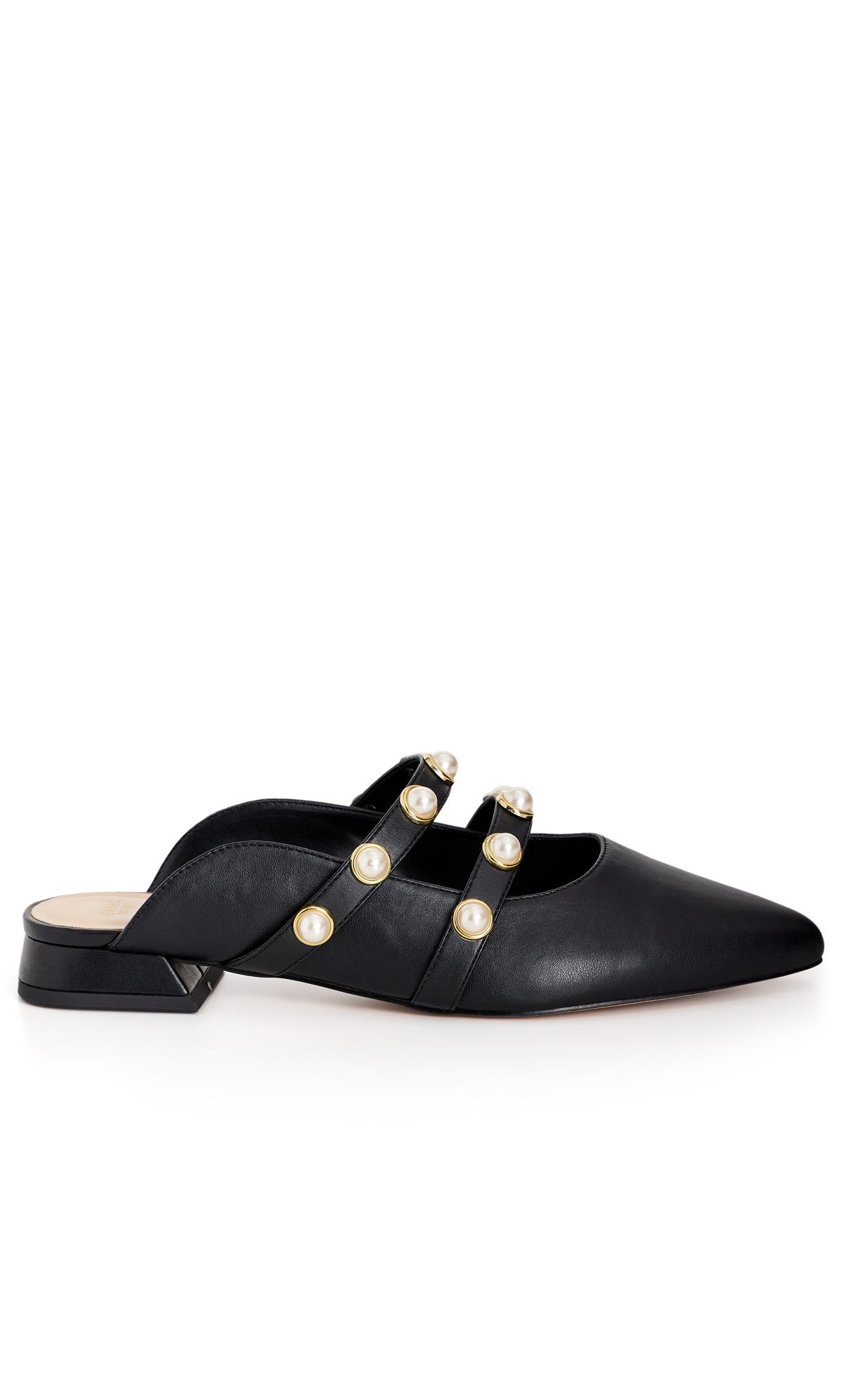Quinn Black Flat Shoe  2