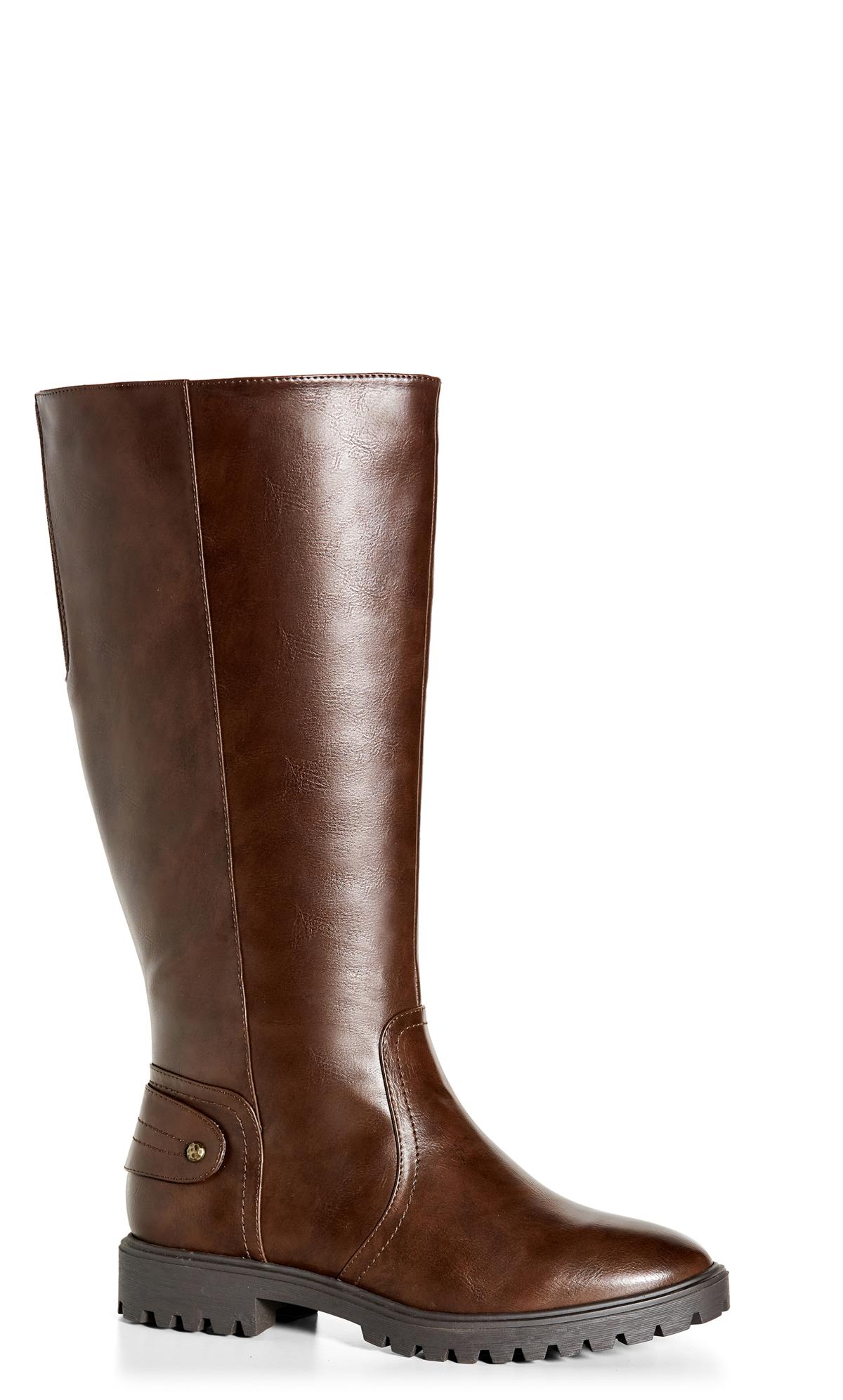 Bailey Wide Fit Brown Tall Boot  2