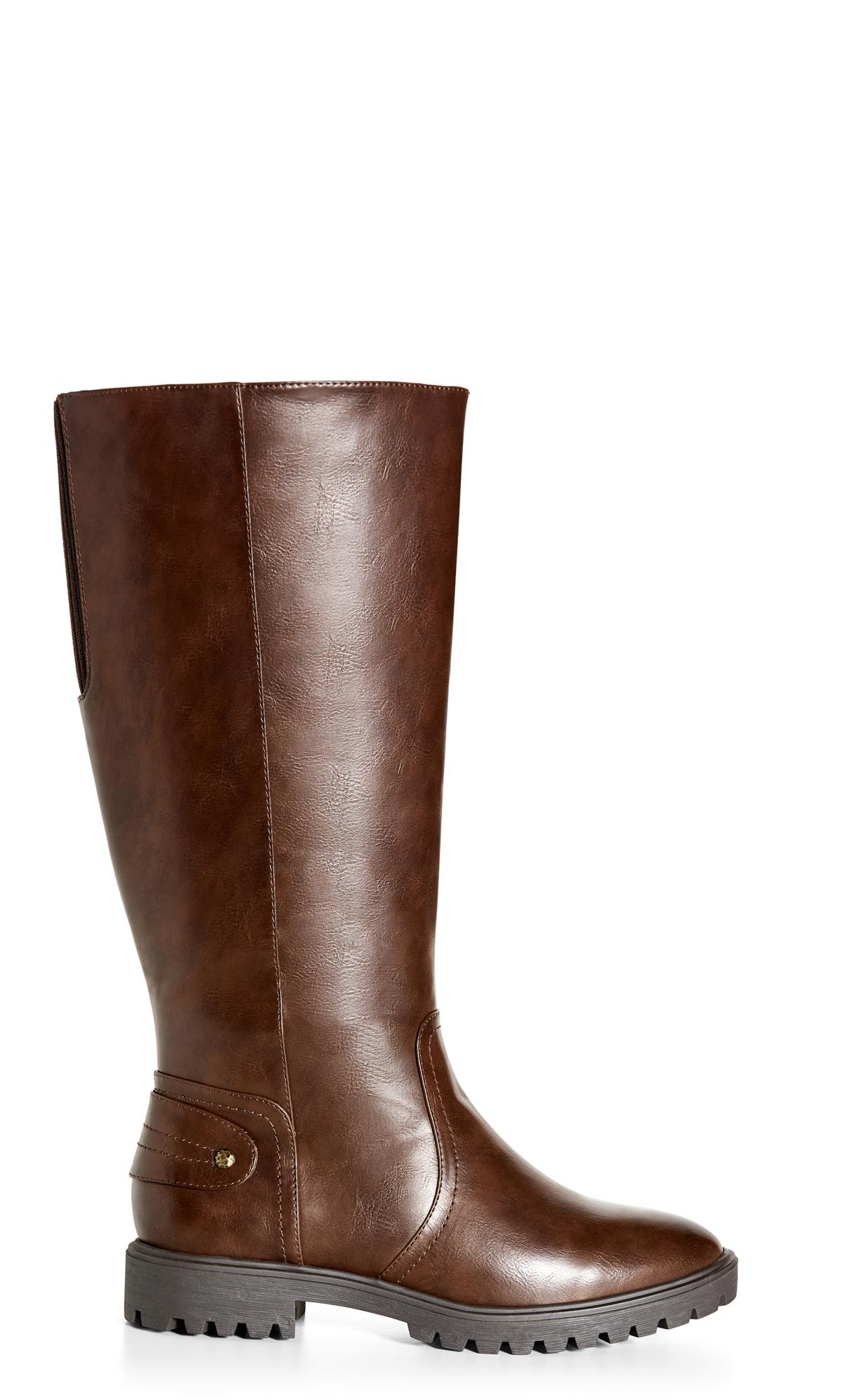 Bailey Wide Fit Brown Tall Boot  1