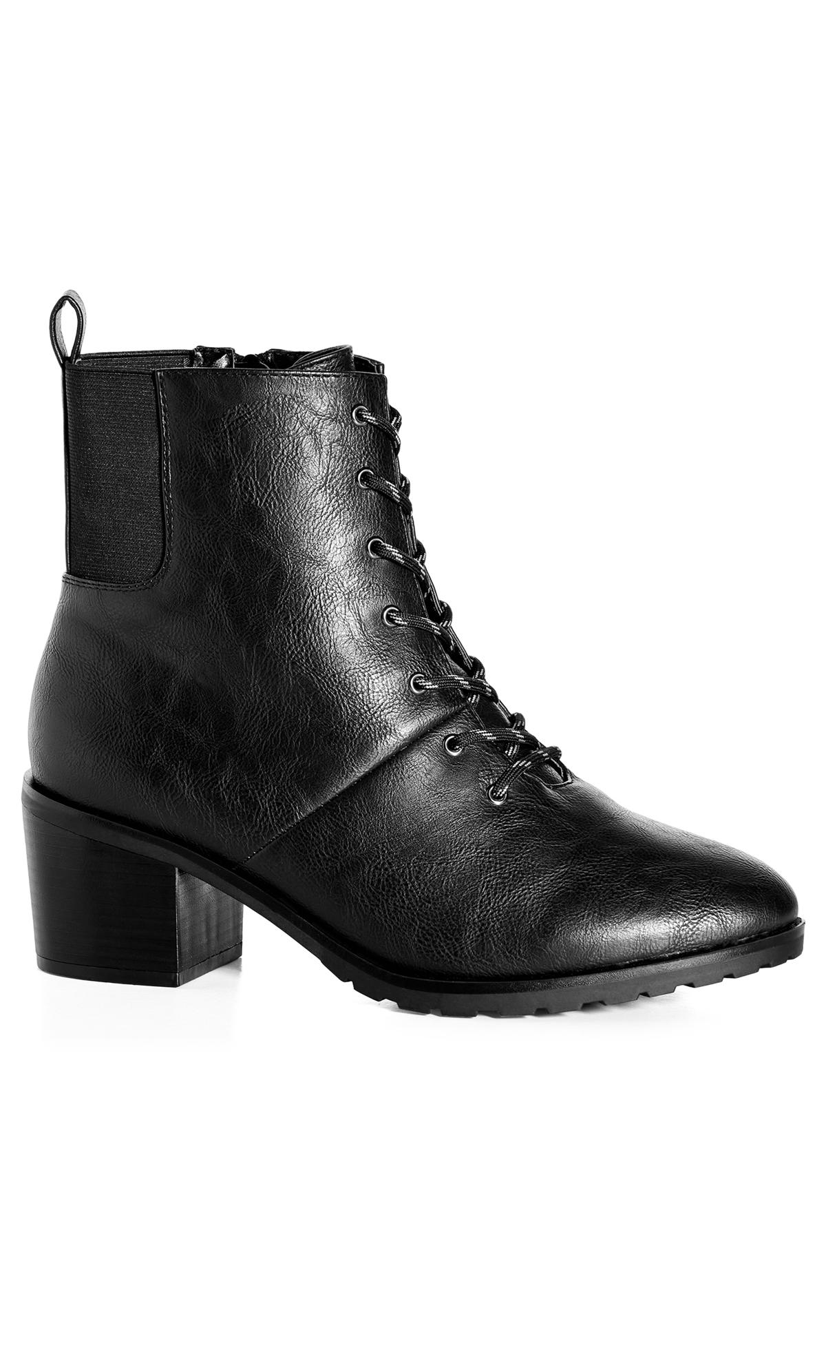 Sloane Lace Up Black Ankle Boot 2