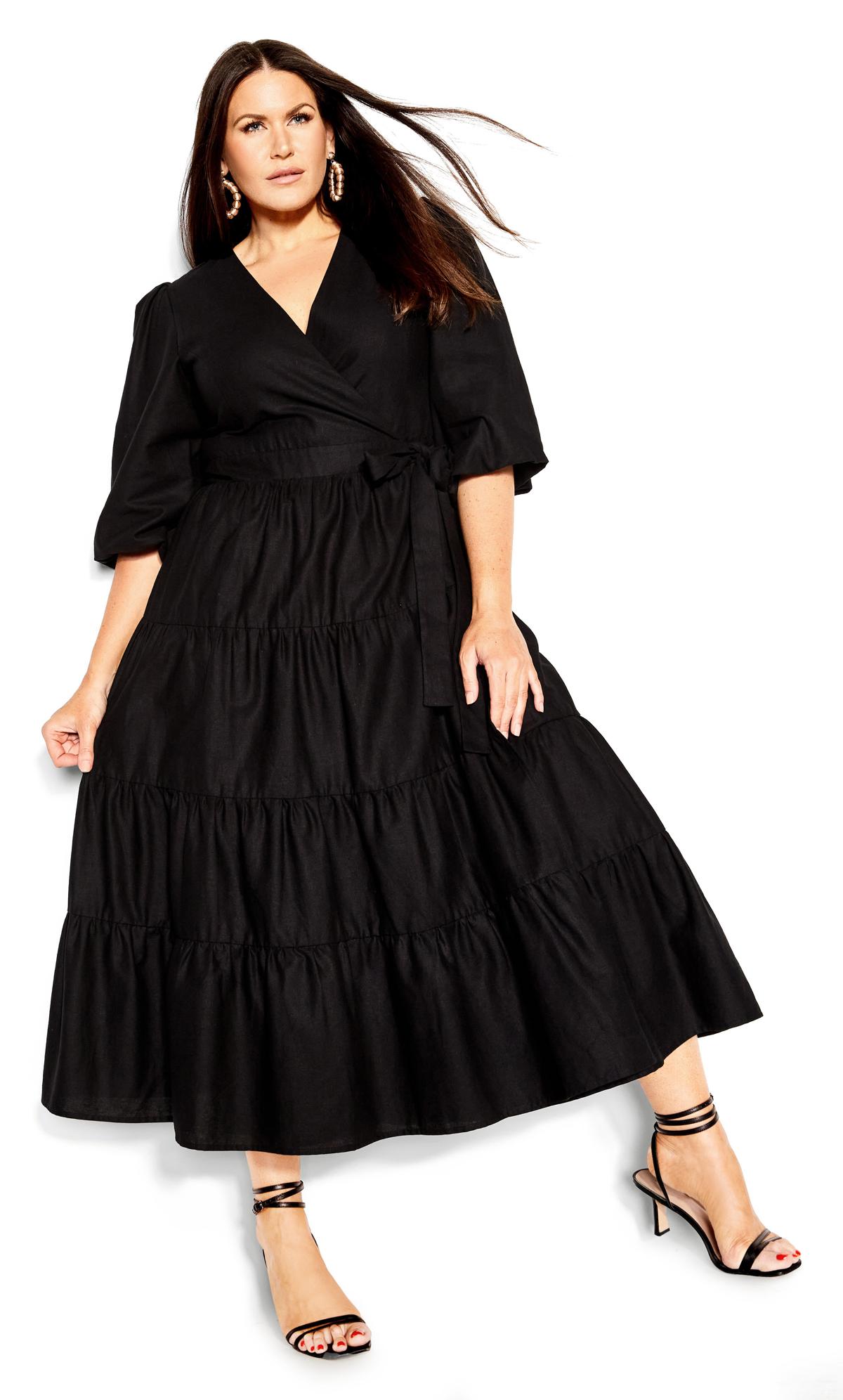 English Rose Black Maxi Dress 2