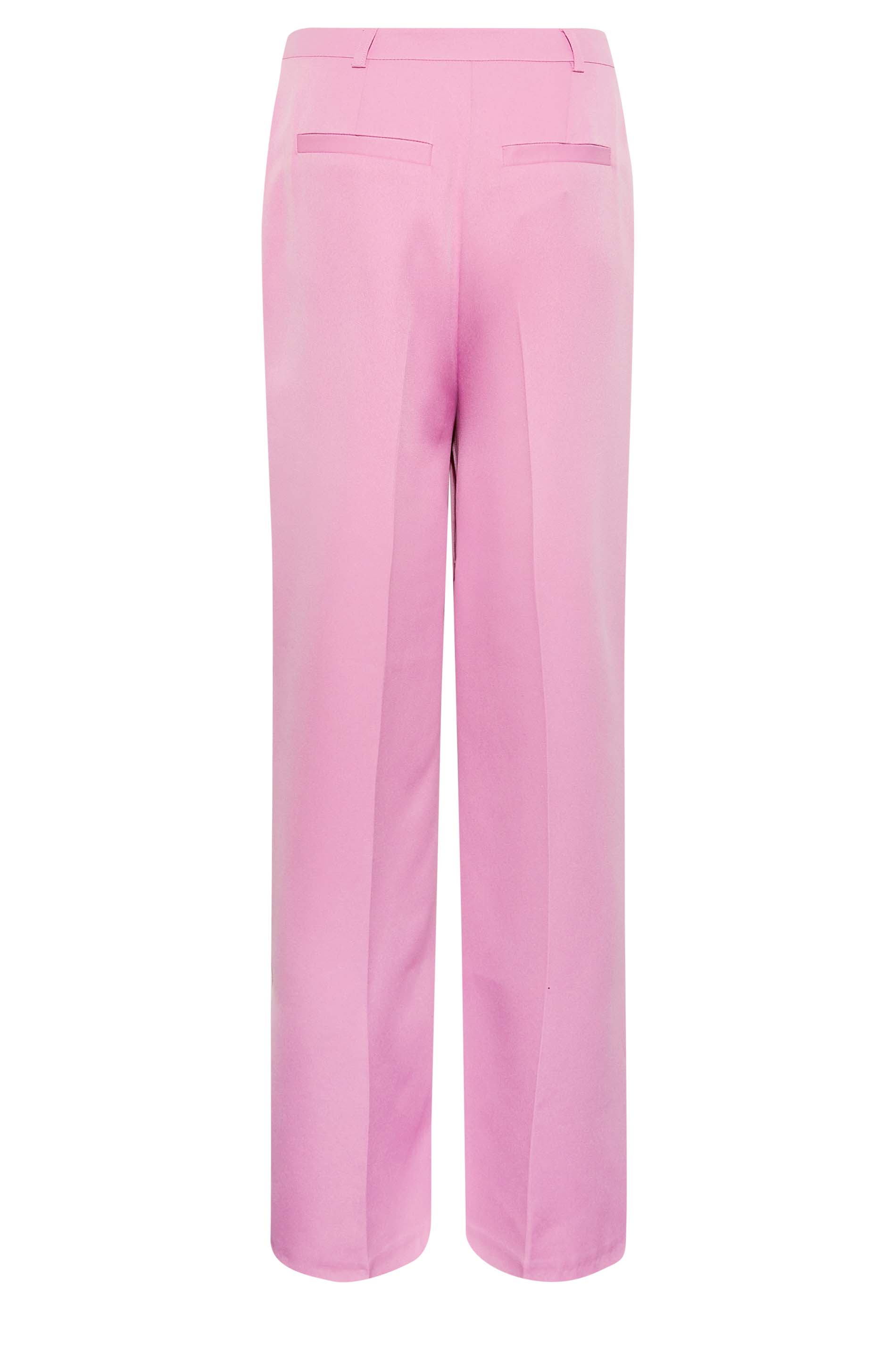 LTS Tall Women's Pink Split Hem Wide Leg Trousers | Long Tall Sally 3
