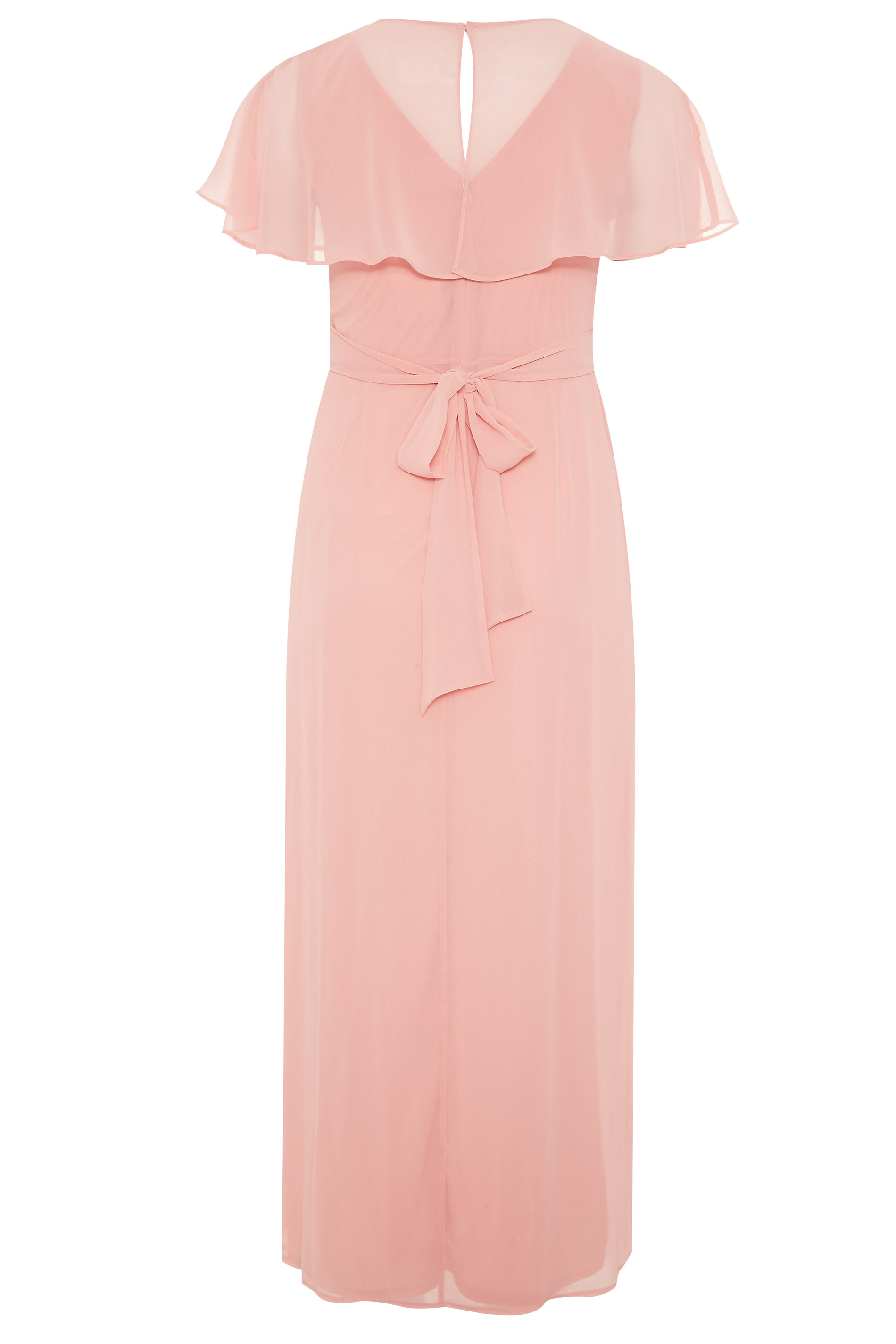 Pink Angel Sleeve Maxi Dress | Yours Clothing