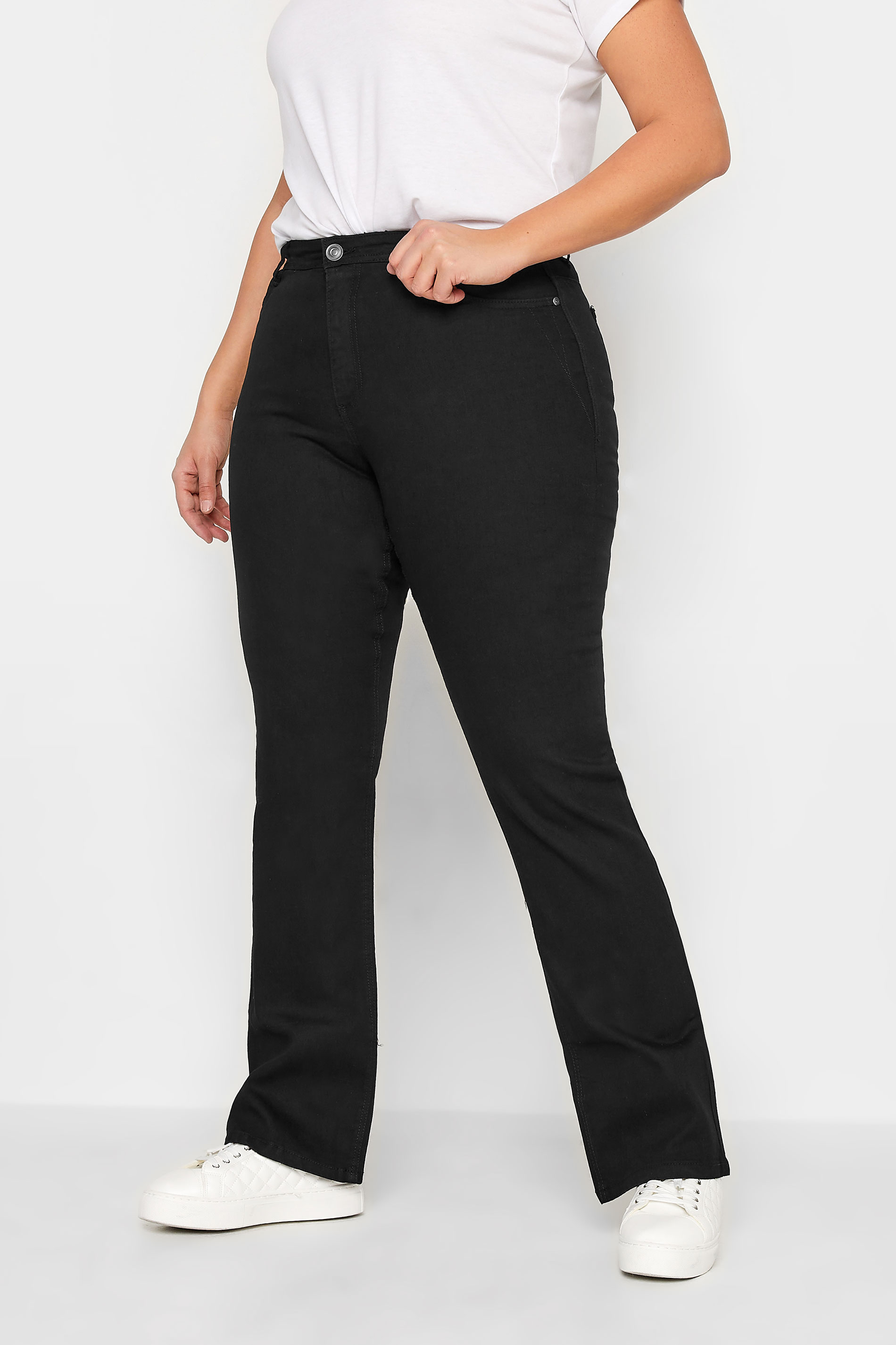 LTS Black RAE Bootcut Jeans | Long Tall Sally 1
