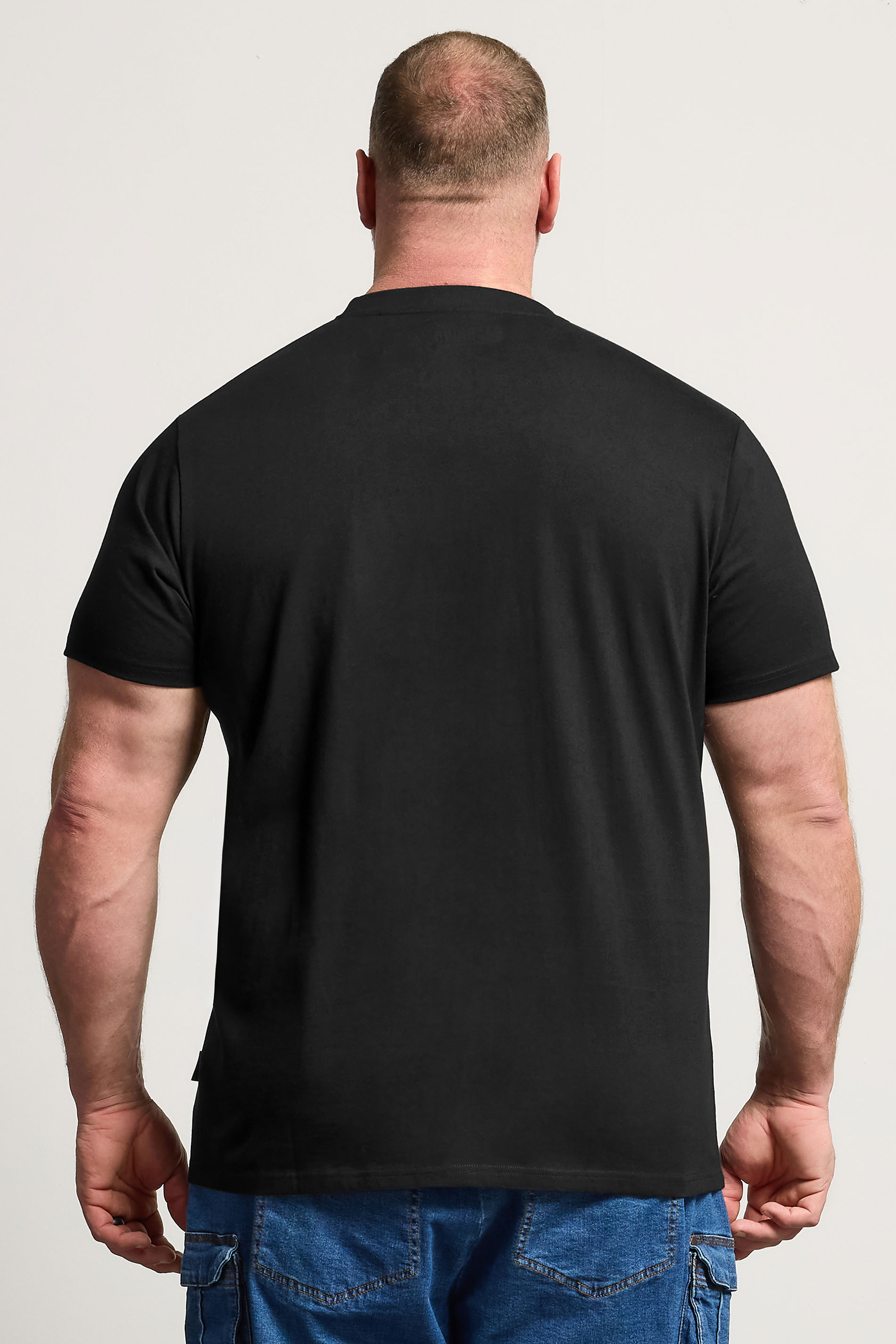 BadRhino Big & Tall Black Skull & Headphone Graphic T-Shirt | BadRhino 2