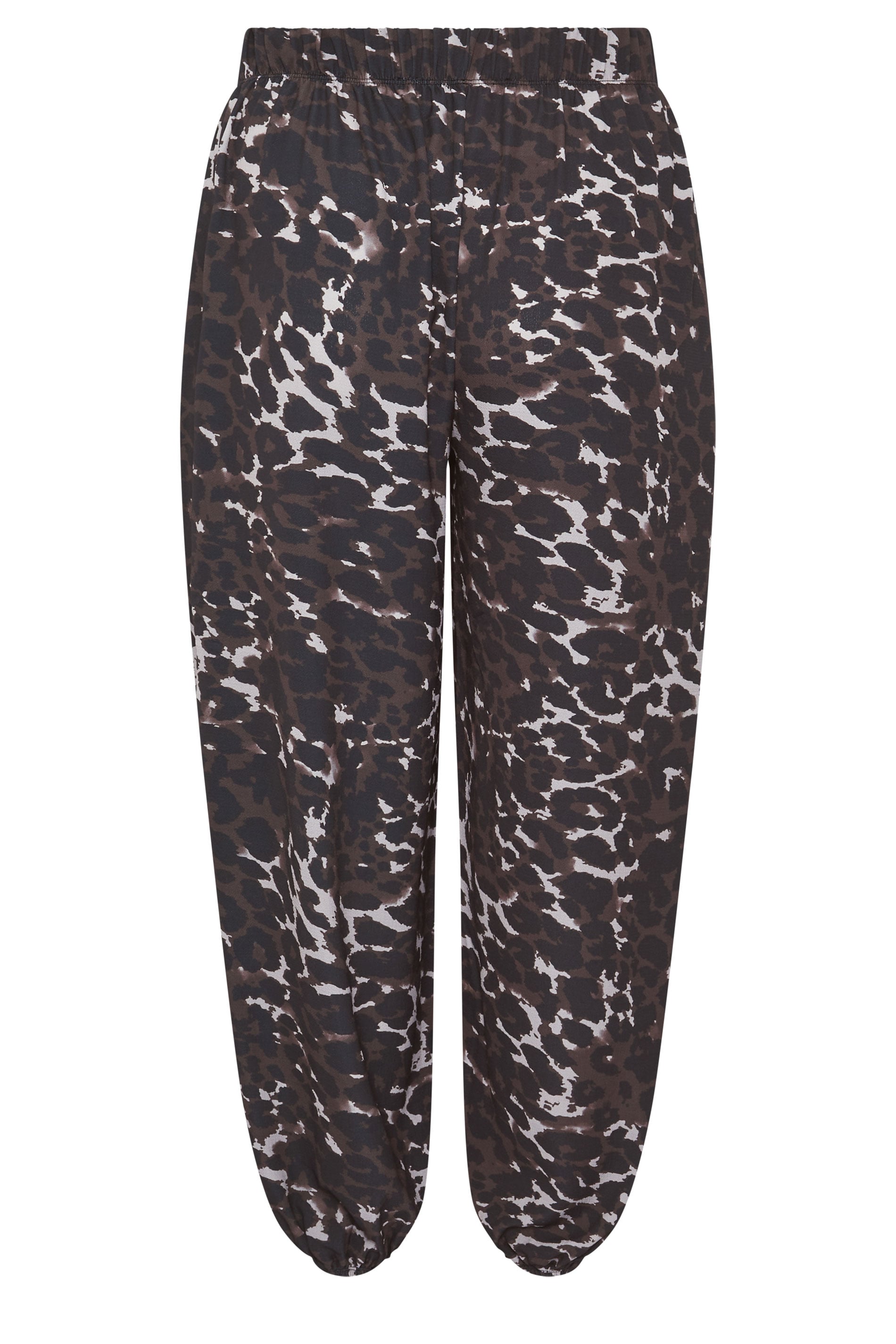 LIMITED COLLECTION Plus Size Brown leopard Balloon Trousers | Yours Clothing 6