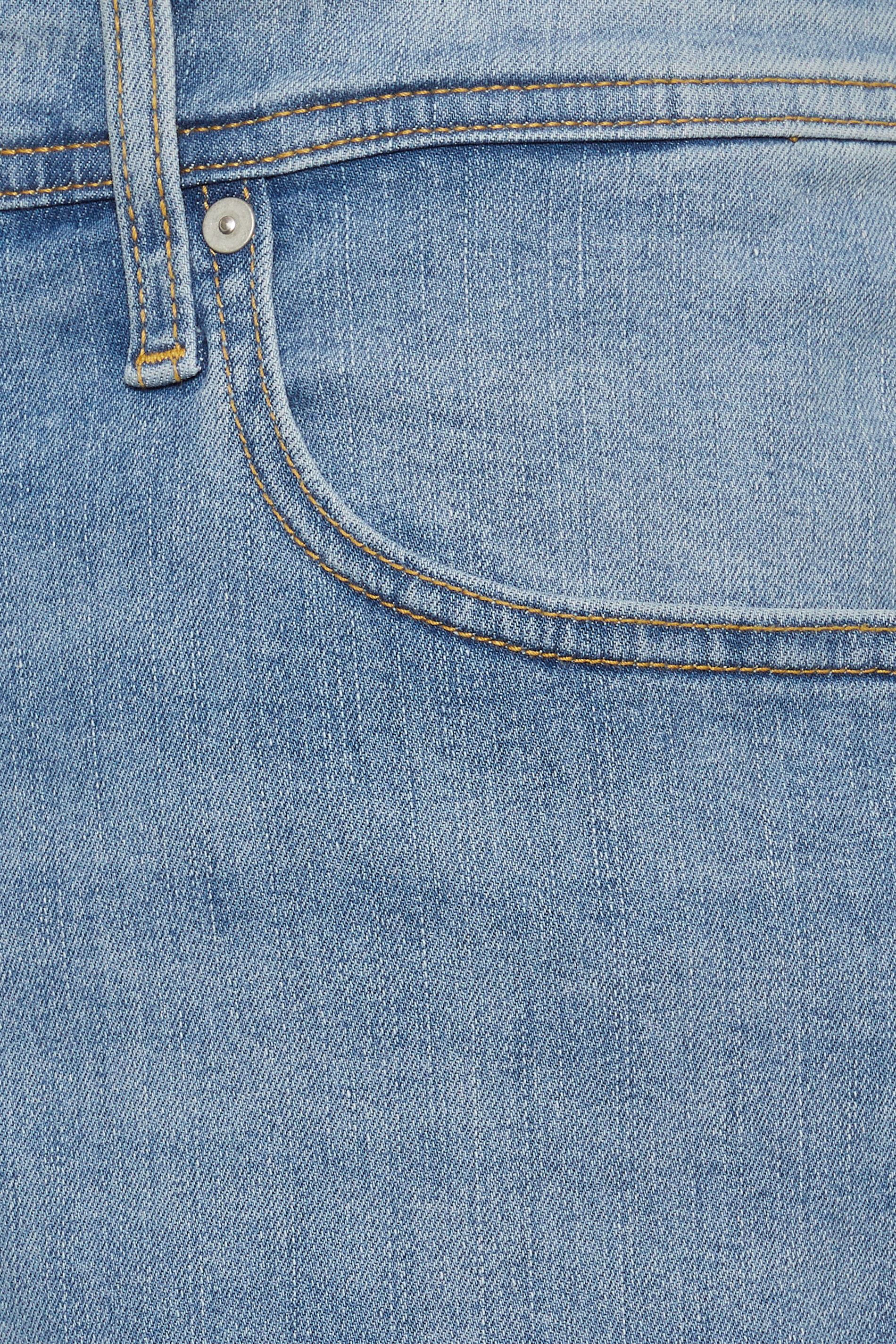 JACK & JONES Big & Tall Light Blue Denim 'Mike' Jeans | BadRhino 2