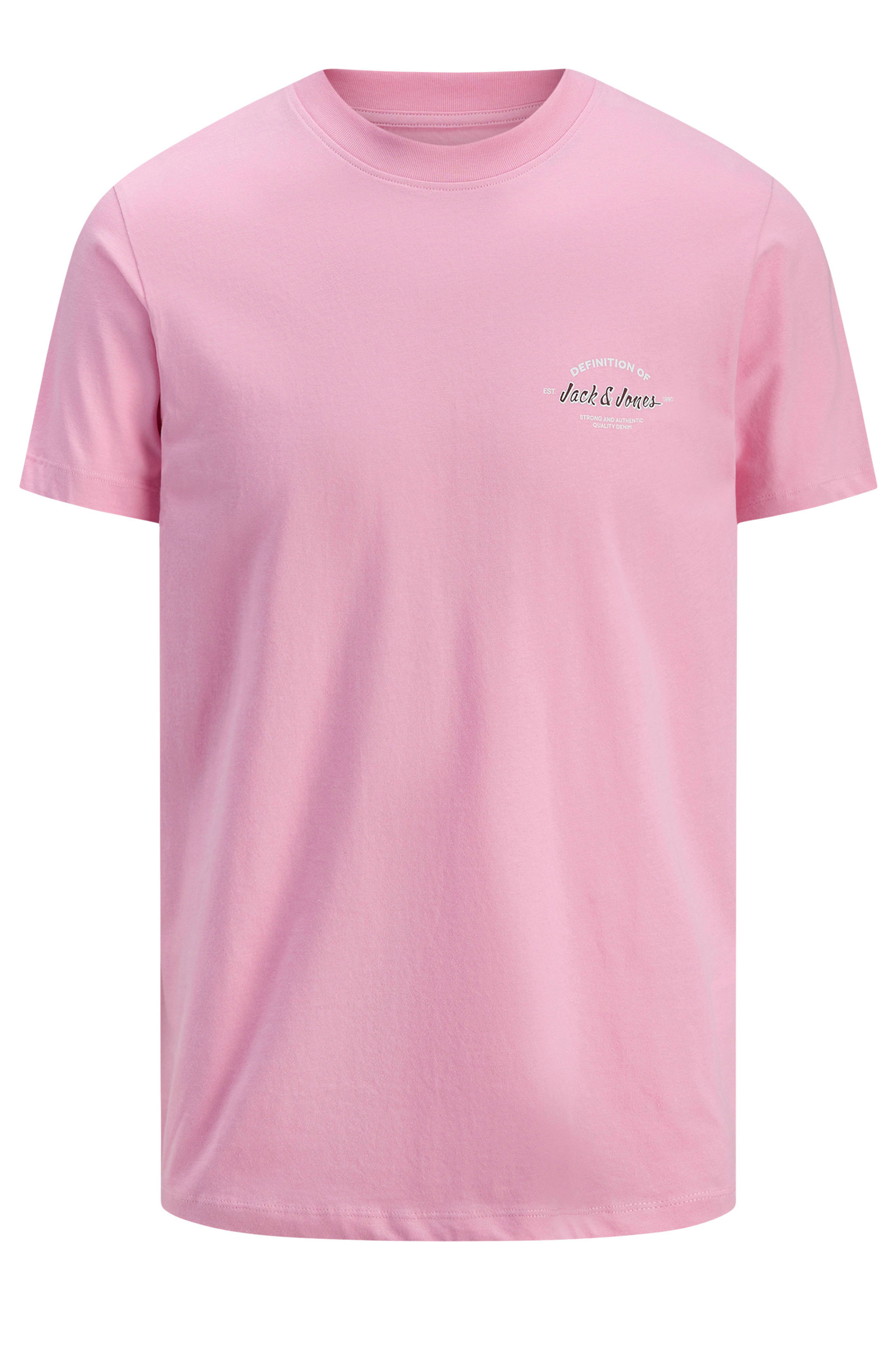 JACK & JONES Big & Tall Pink T-Shirt | BadRhino 2
