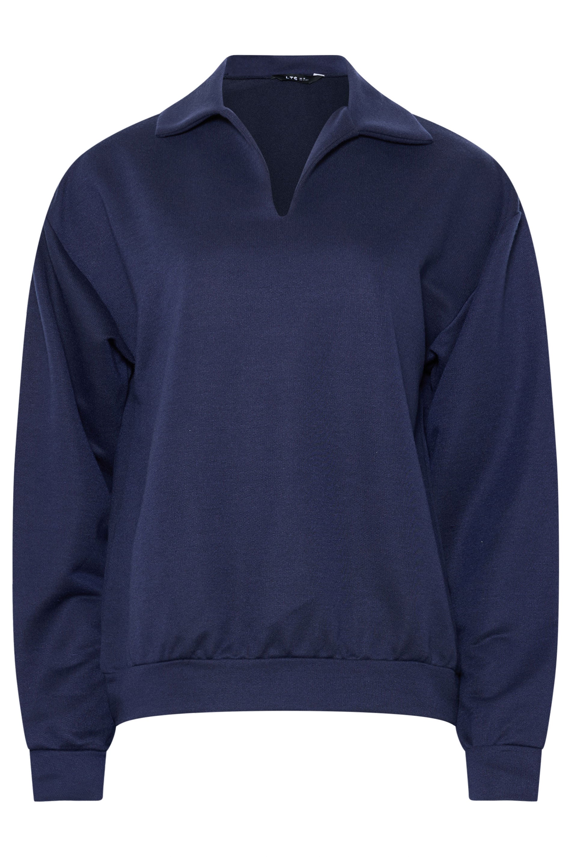 LTS Tall Women's Navy Blue Collared Sweatshirt | Long Tall Sally 5