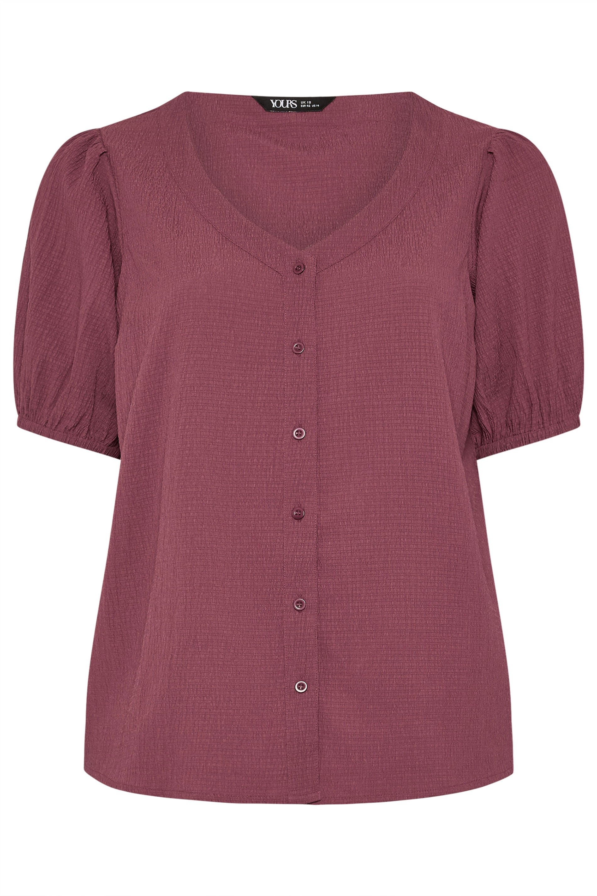 YOURS Plus Size Dusky Pink Textured Blouse | Yours Clothing 5
