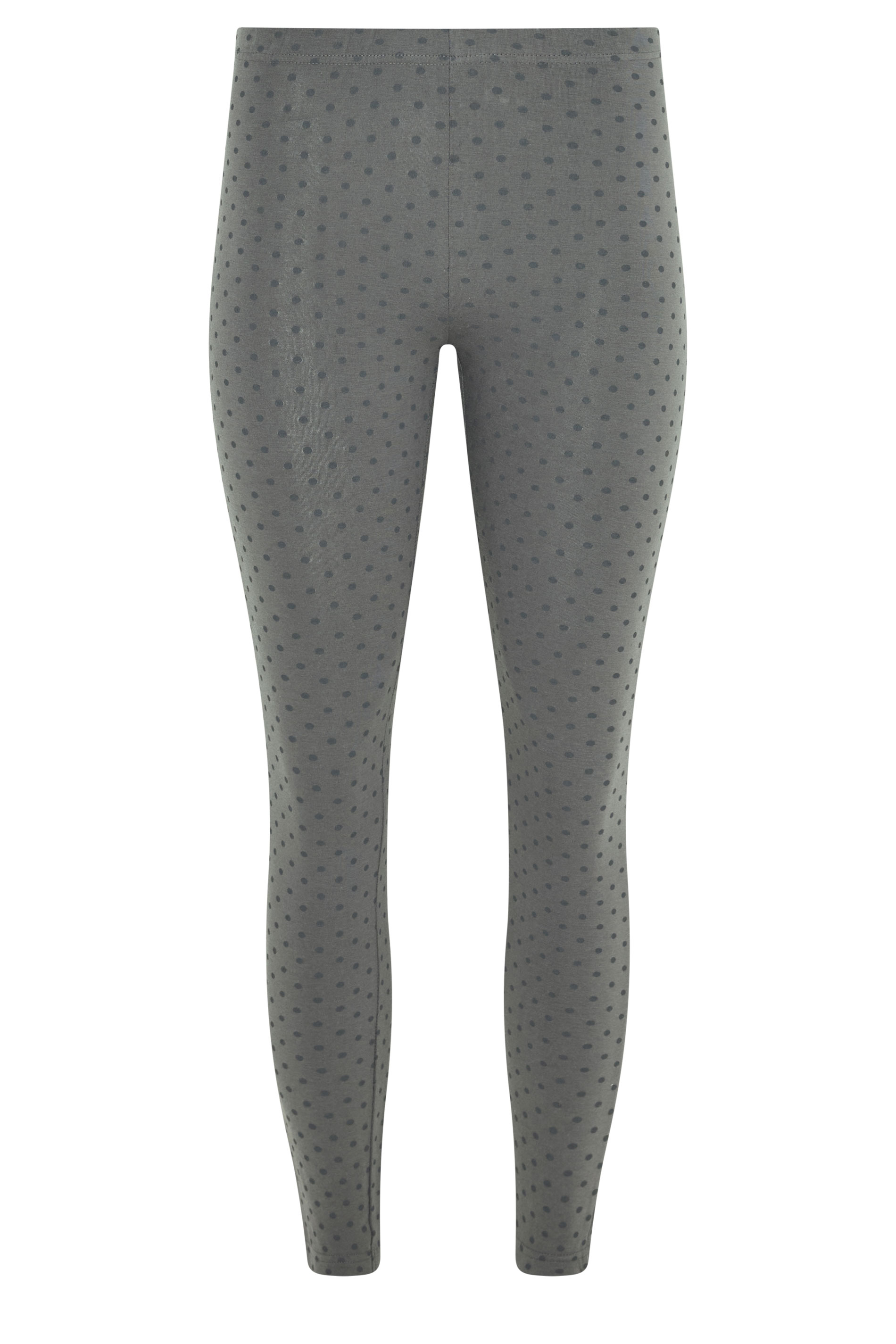 PixieGirl Petite Women's 2 PACK Black & Grey Polka Dot Leggings | PixieGirl  2