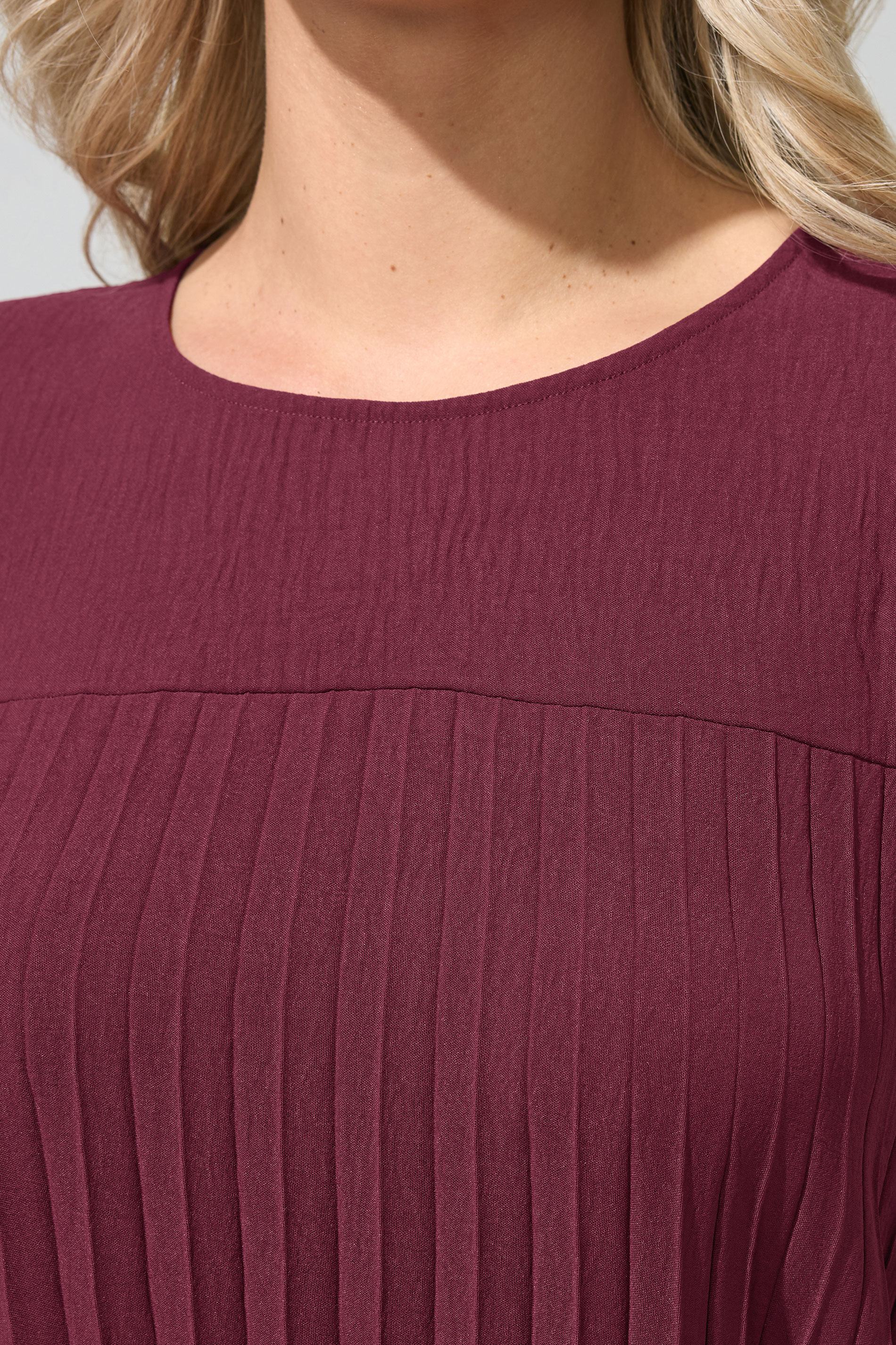 YOURS LONDON Plus Size Purple Pleated Set | Yours Clothing 5