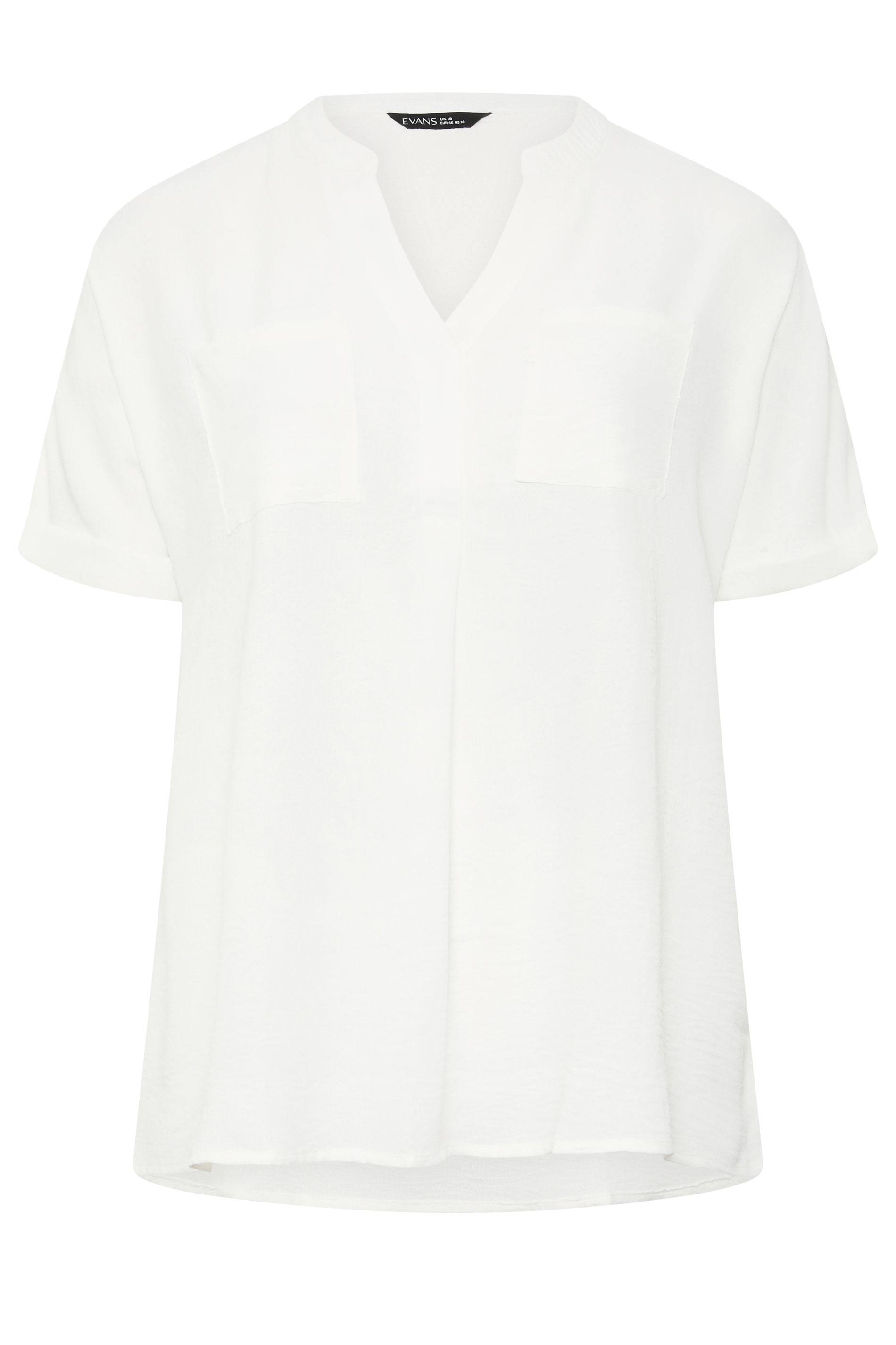EVANS Plus Size 2 Pack Black And White Utility Shirts | Evans 8