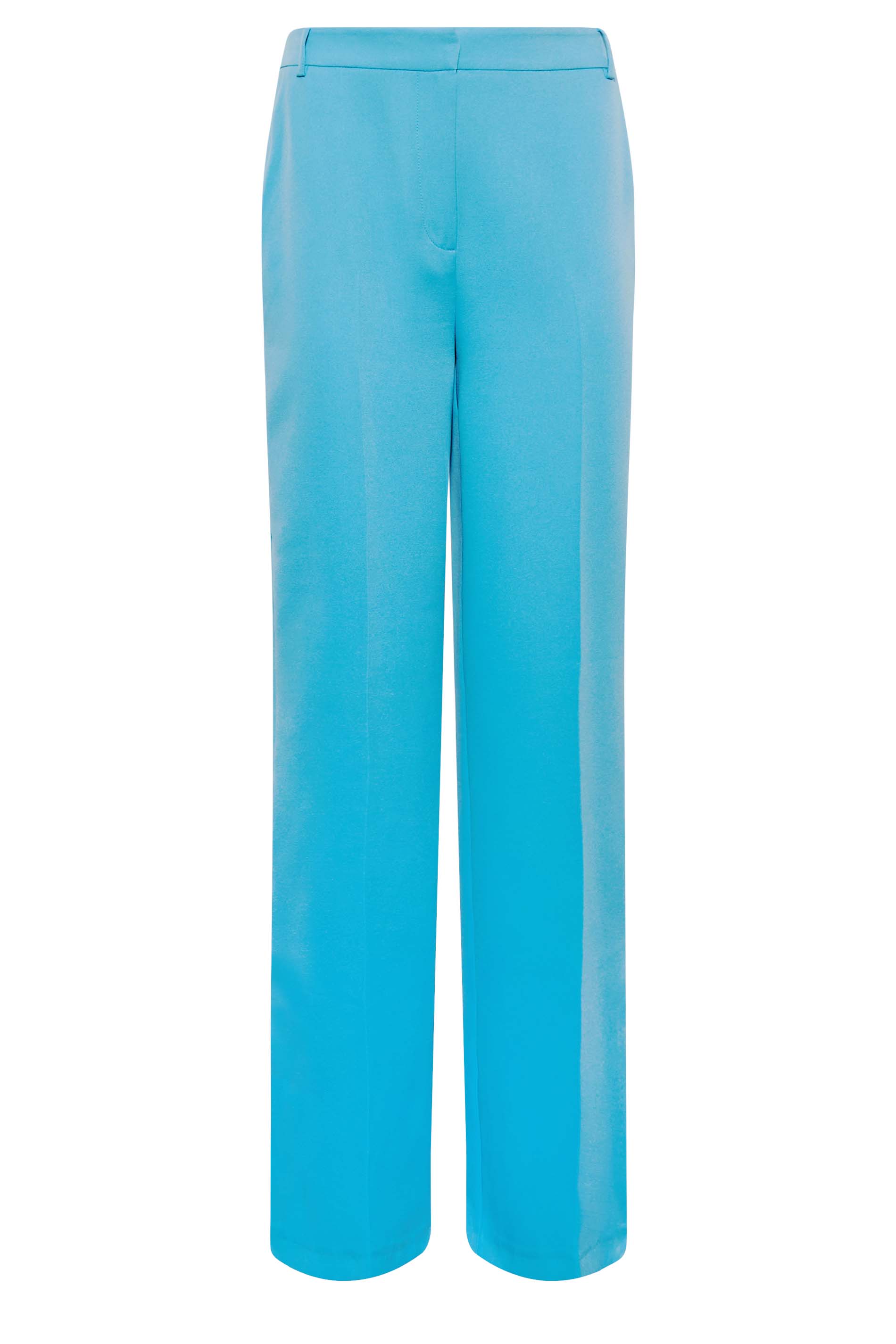 LTS Tall Women's Bright Blue Split Hem Wide Leg Trousers | Long Tall Sally 2