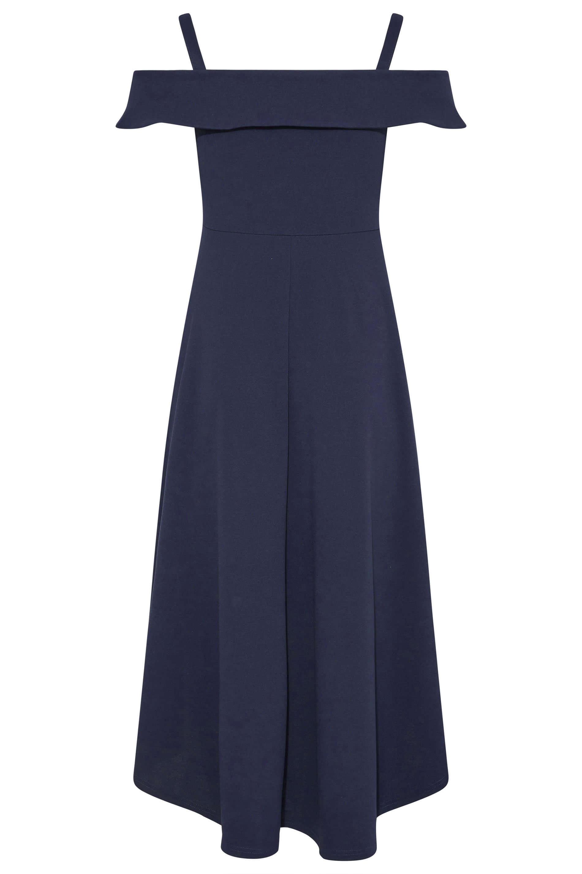 Yours Clothing LONDON CURVE SWEETHEART MIDI - Occasion wear - dark  blue/blue - Zalando.de