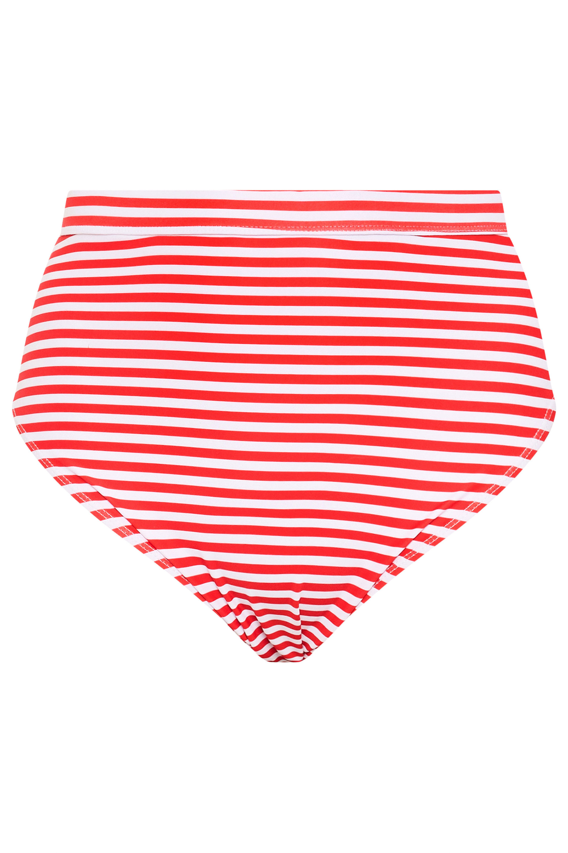 LIMITED COLLECTION Plus Size Red Stripe Bikini Briefs | Yours Clothing 6