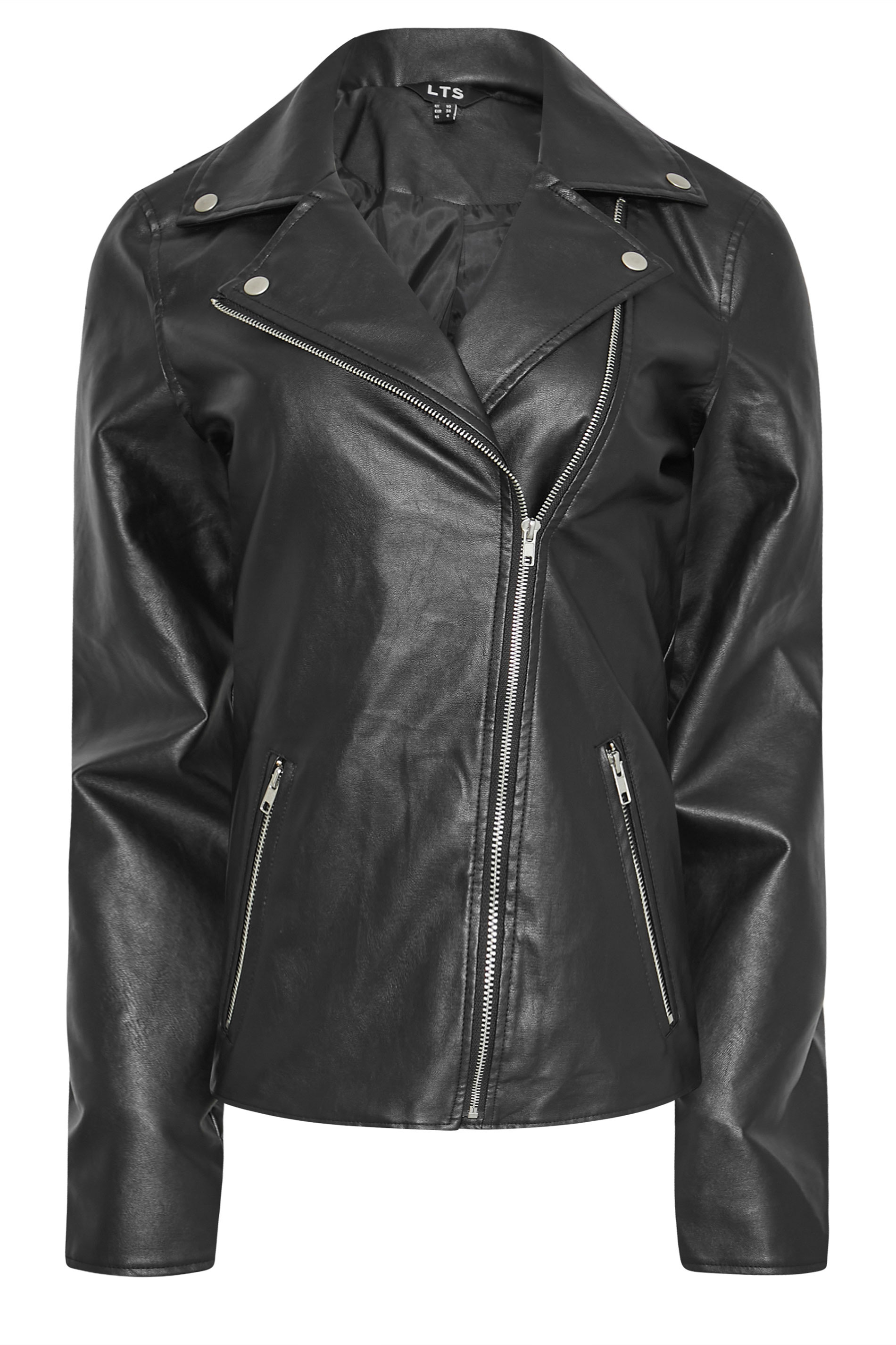 LTS Tall Women's Faux Leather Biker Jacket | Long Tall Sally 2