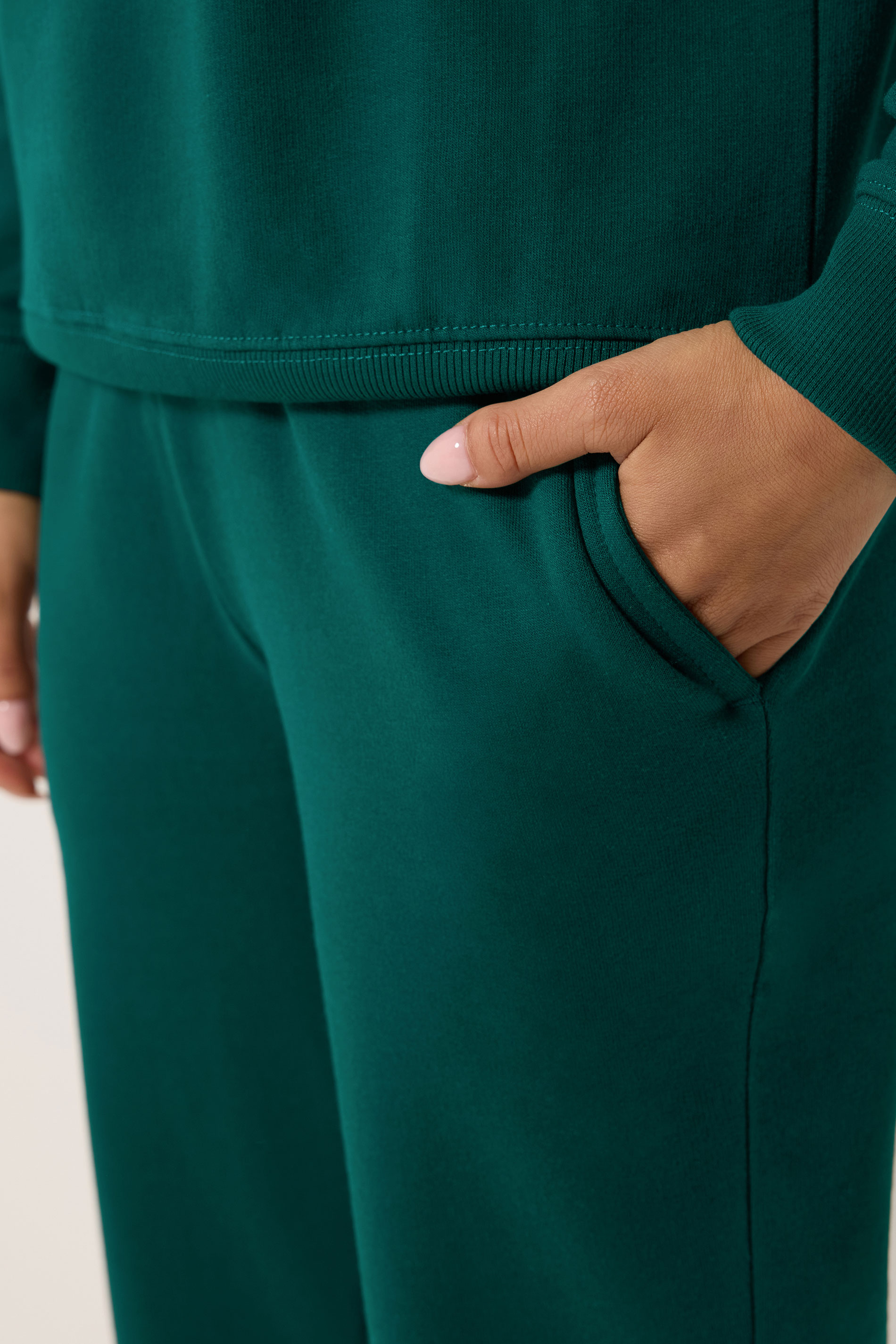 PixieGirl Petite Women's Forest Green Cuffed Joggers | PixieGirl  4