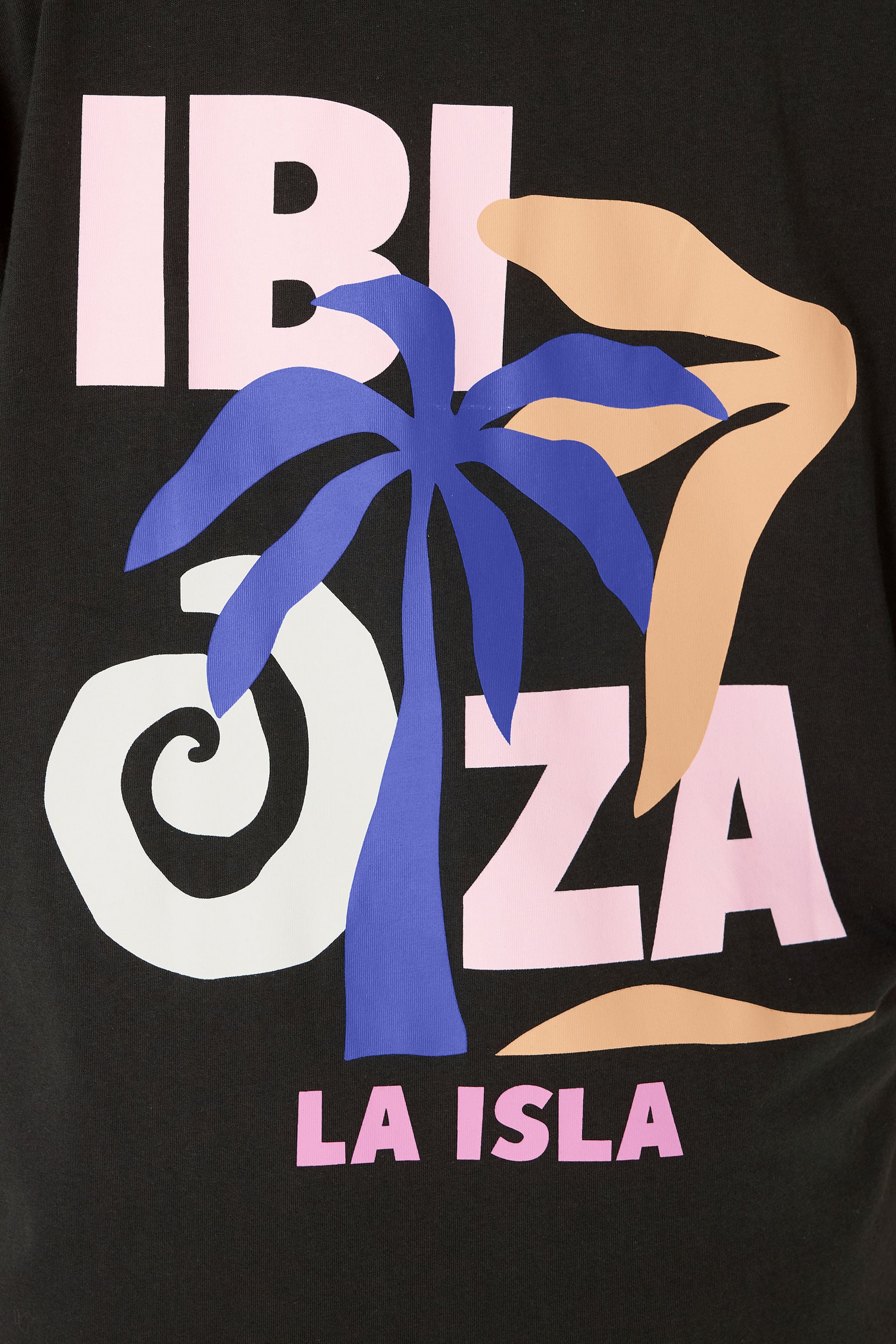 YOURS Plus Size Black 'Ibiza' Sleep Tee Nightdress | Yours Clothing 5