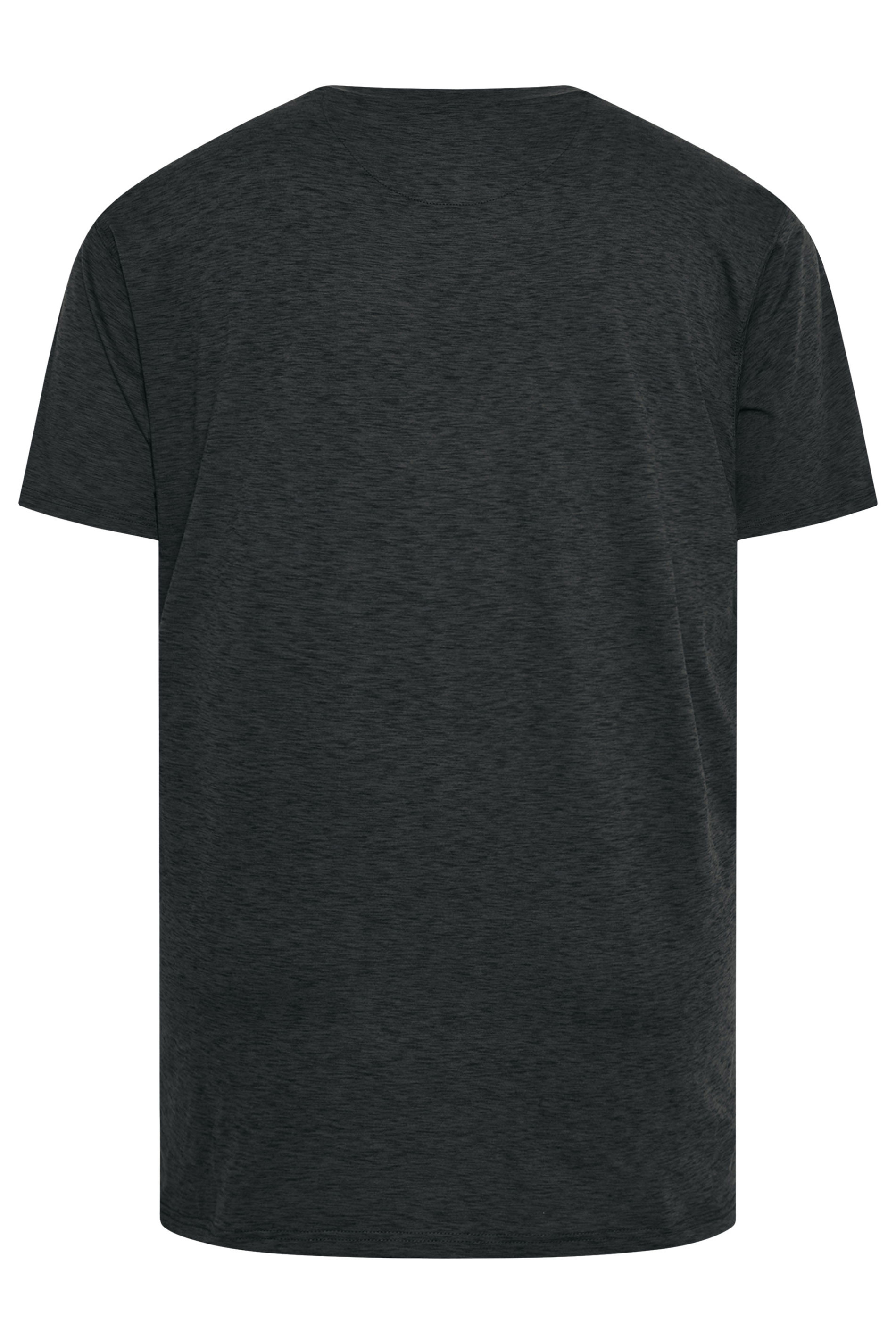 KAM Big & Tall Black Active T-Shirt | BadRhino 4