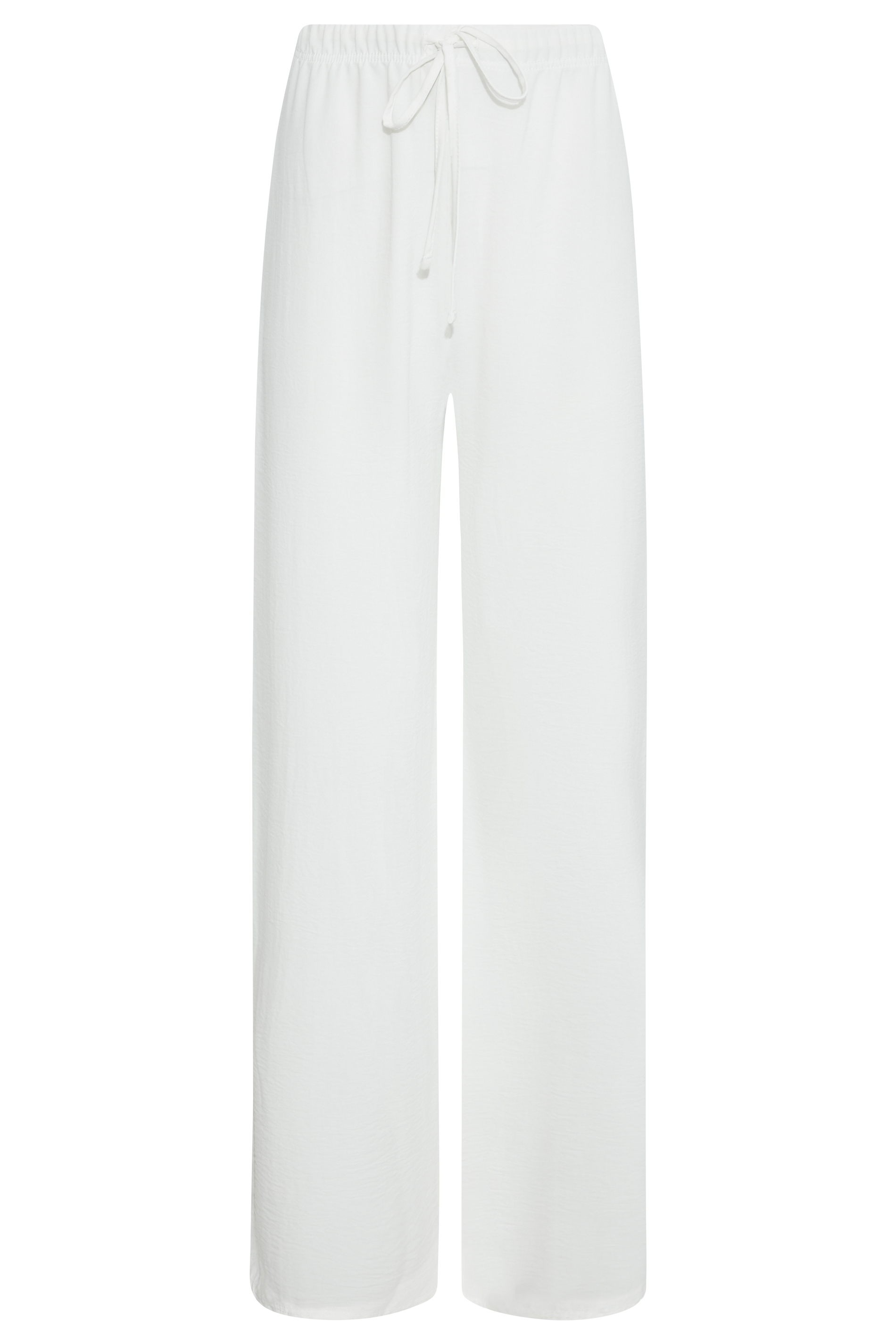 LTS Tall Women's White Crepe Wide Leg Trousers | Long Tall Sally