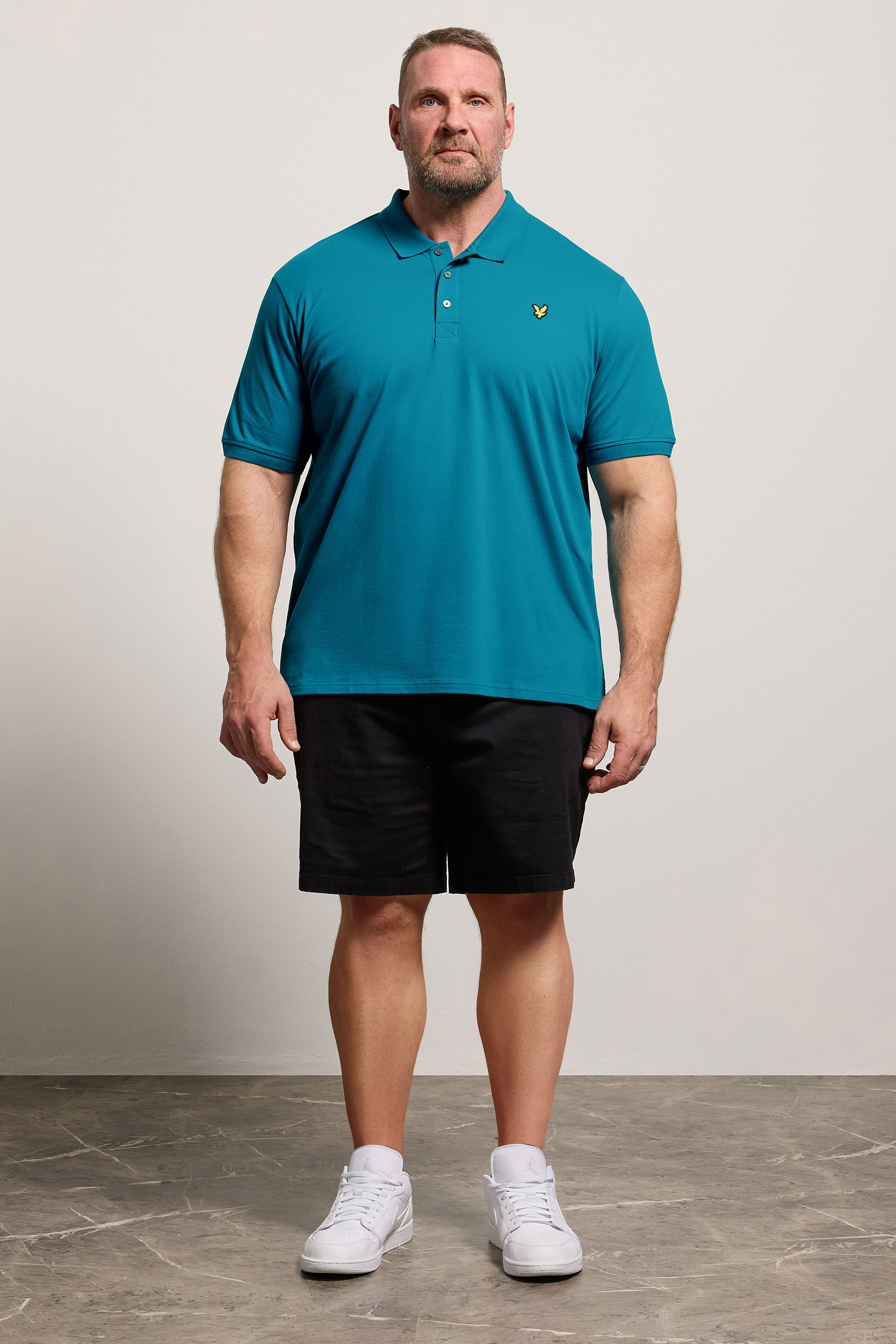 LYLE & SCOTT Big & Tall Lagoon Blue Core Polo Shirt | BadRhino 3