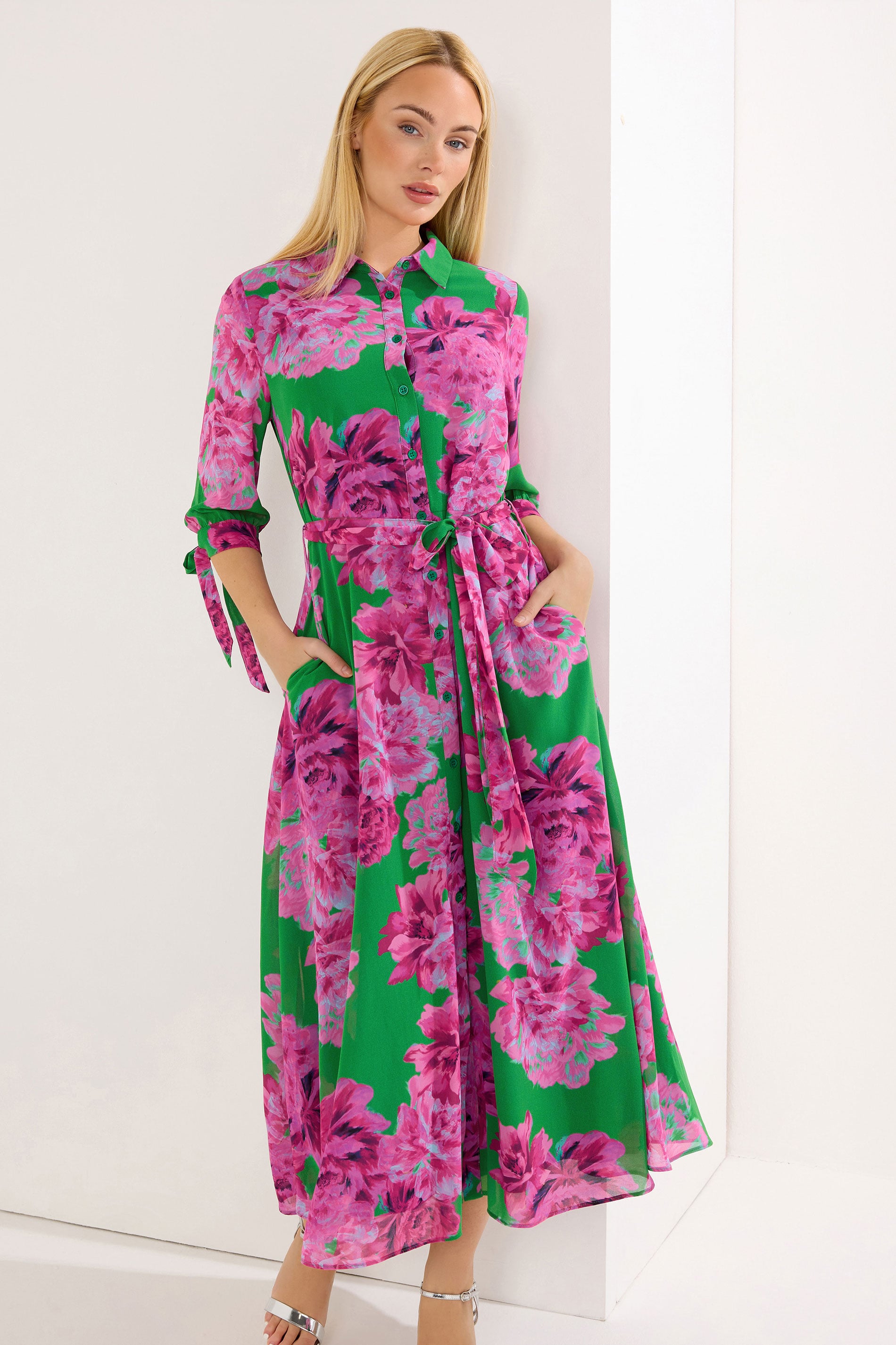STAR Green Floral Shirt Dress | StarByJM 3