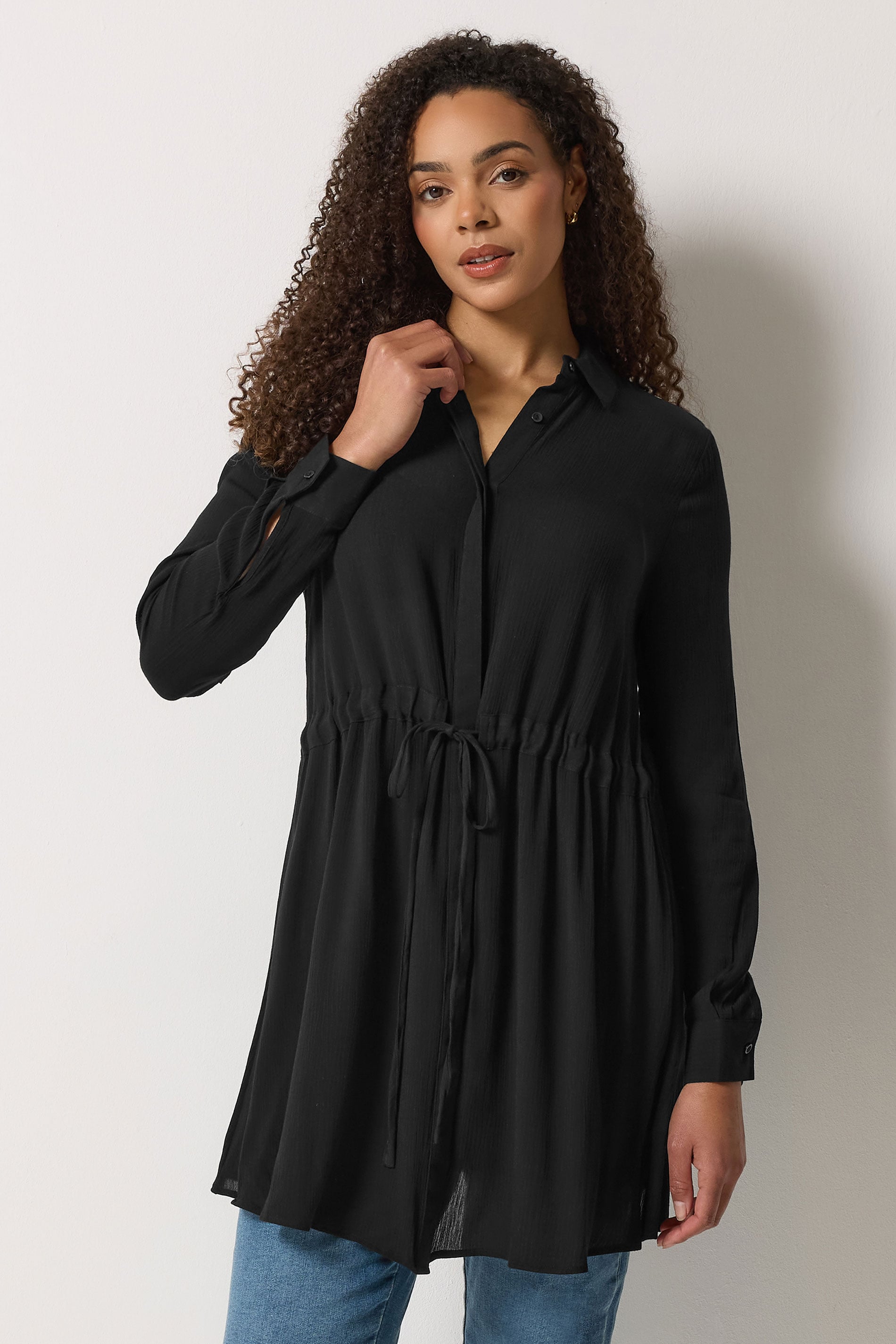 M&Co Black Tunic Shirt Dress | M&Co 3