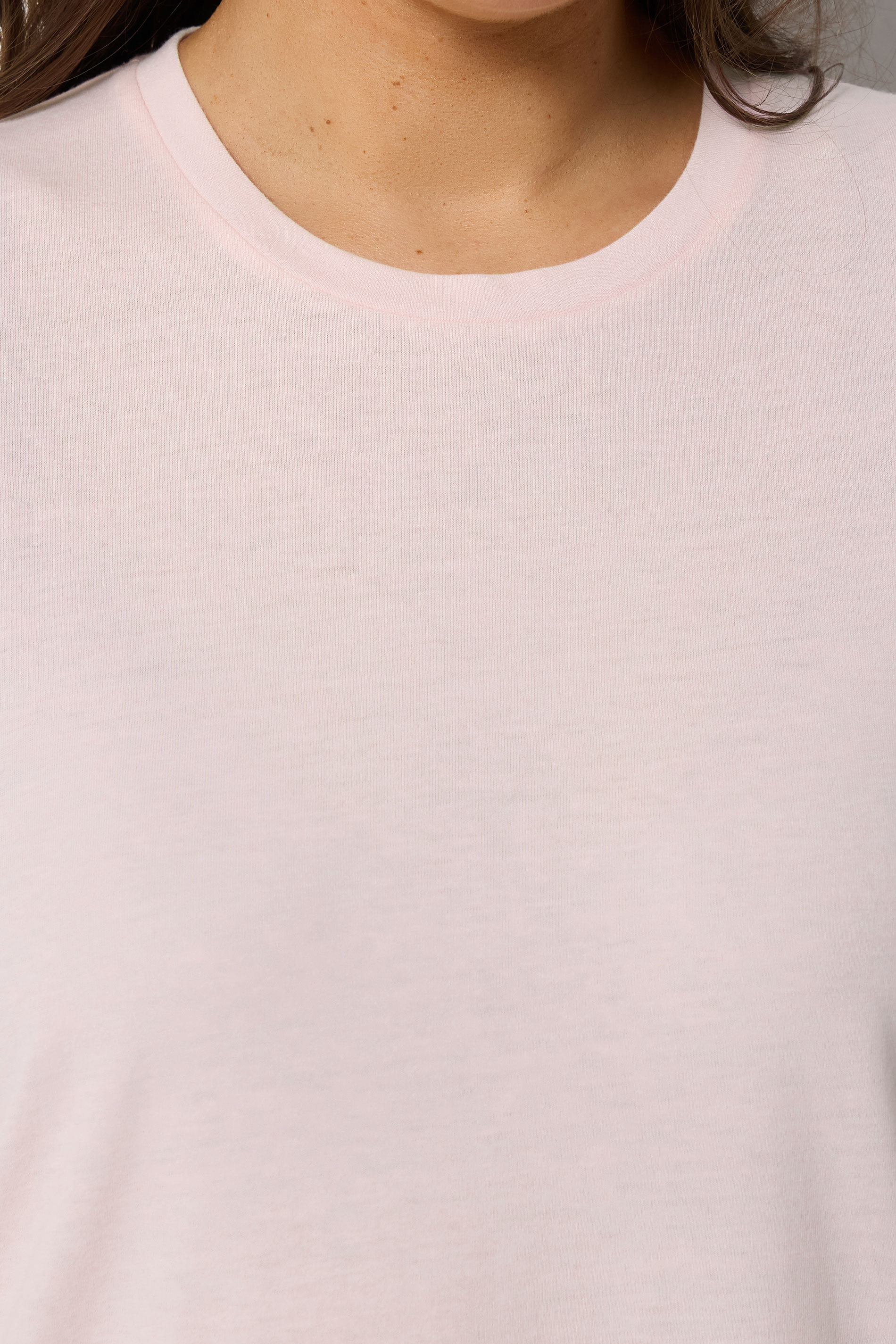 YOURS Plus Size Pink Core Basic T-Shirt | Yours Clothing 4