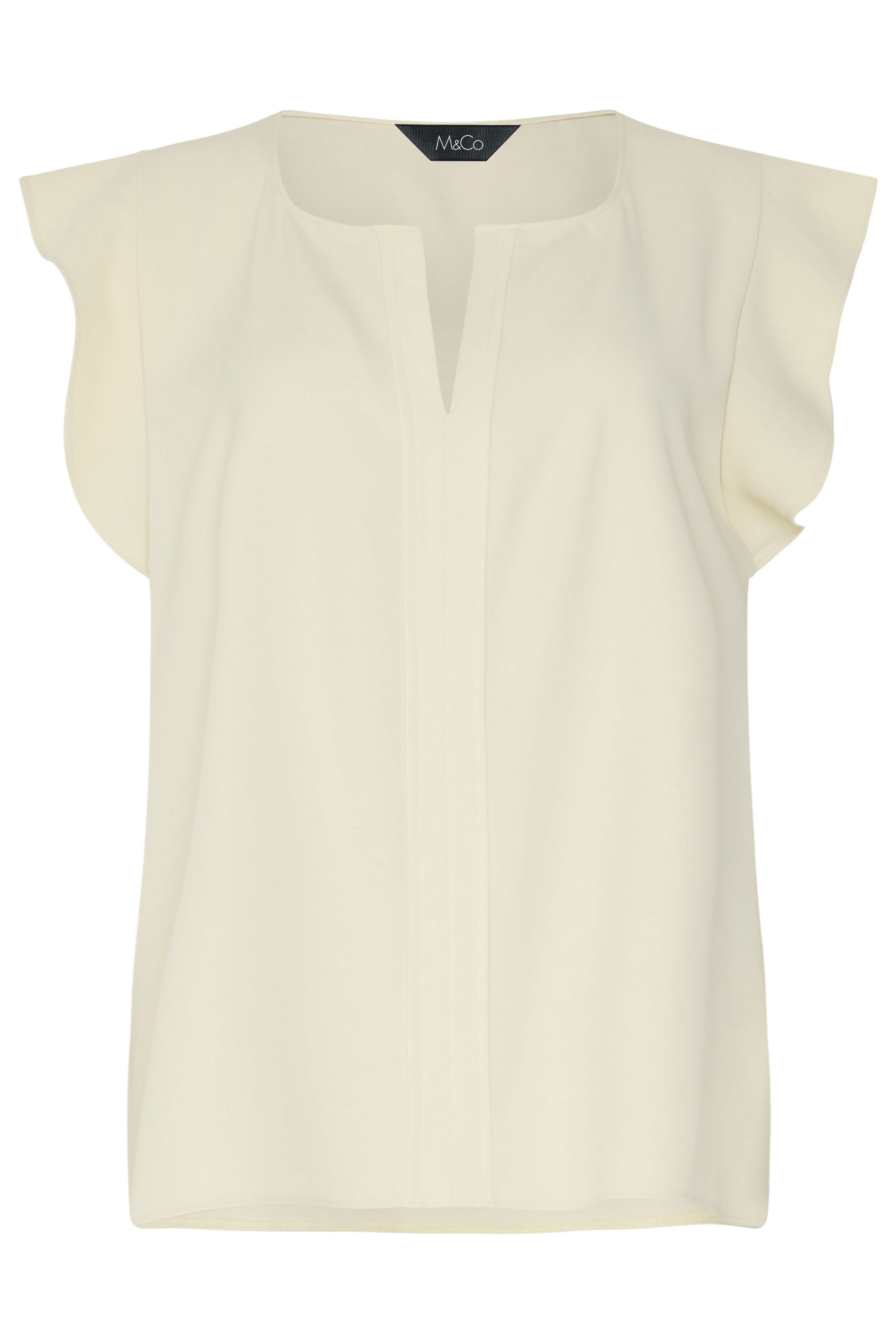 M&Co Cream Frill Sleeve Blouse | M&Co 5