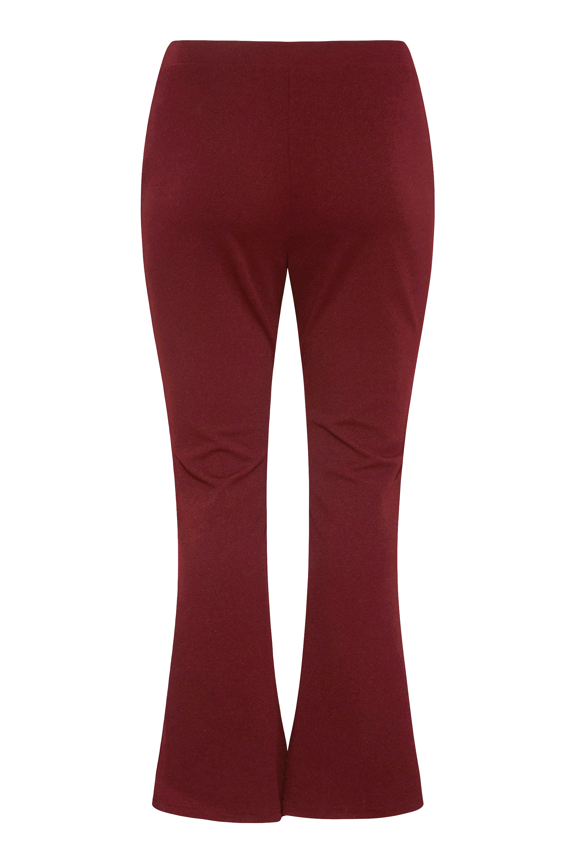 Grande taille  Pantalons Grande taille  Pantalons Larges, Wide Leg | Pantalon Rouge Vin Couture Style Ample - WL83440