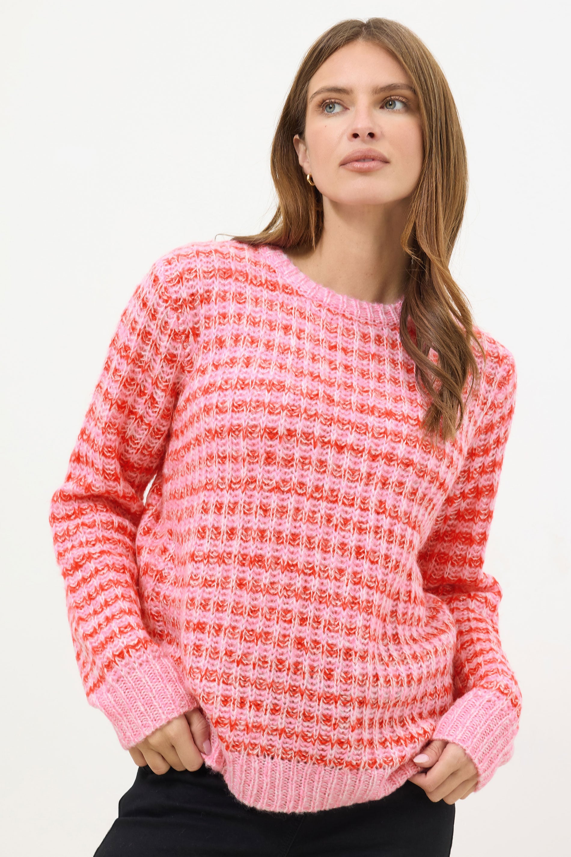 M&Co Pink Cable Knitted Jumper | M&Co 3