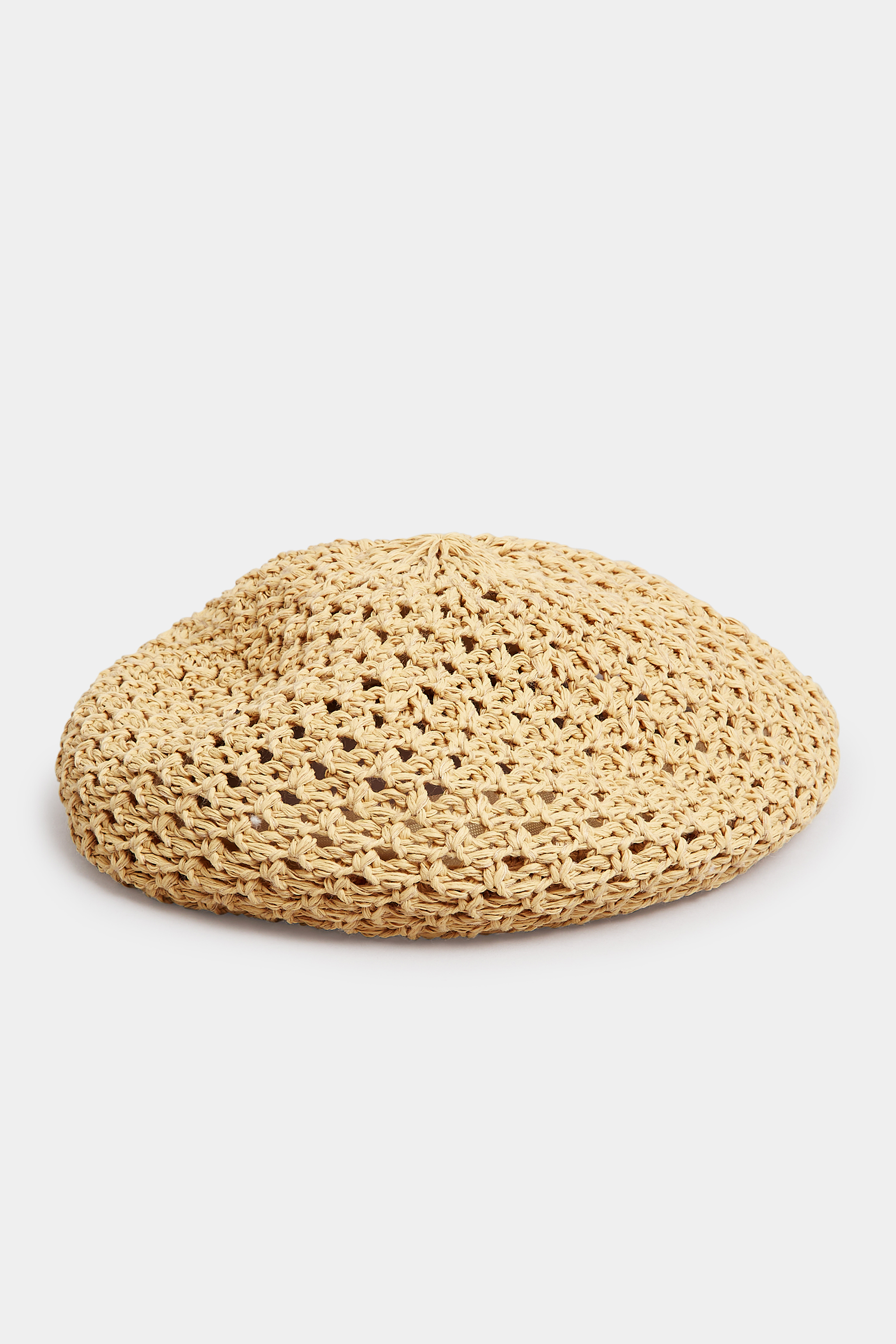Beige Brown Straw Beret | Yours Clothing 2