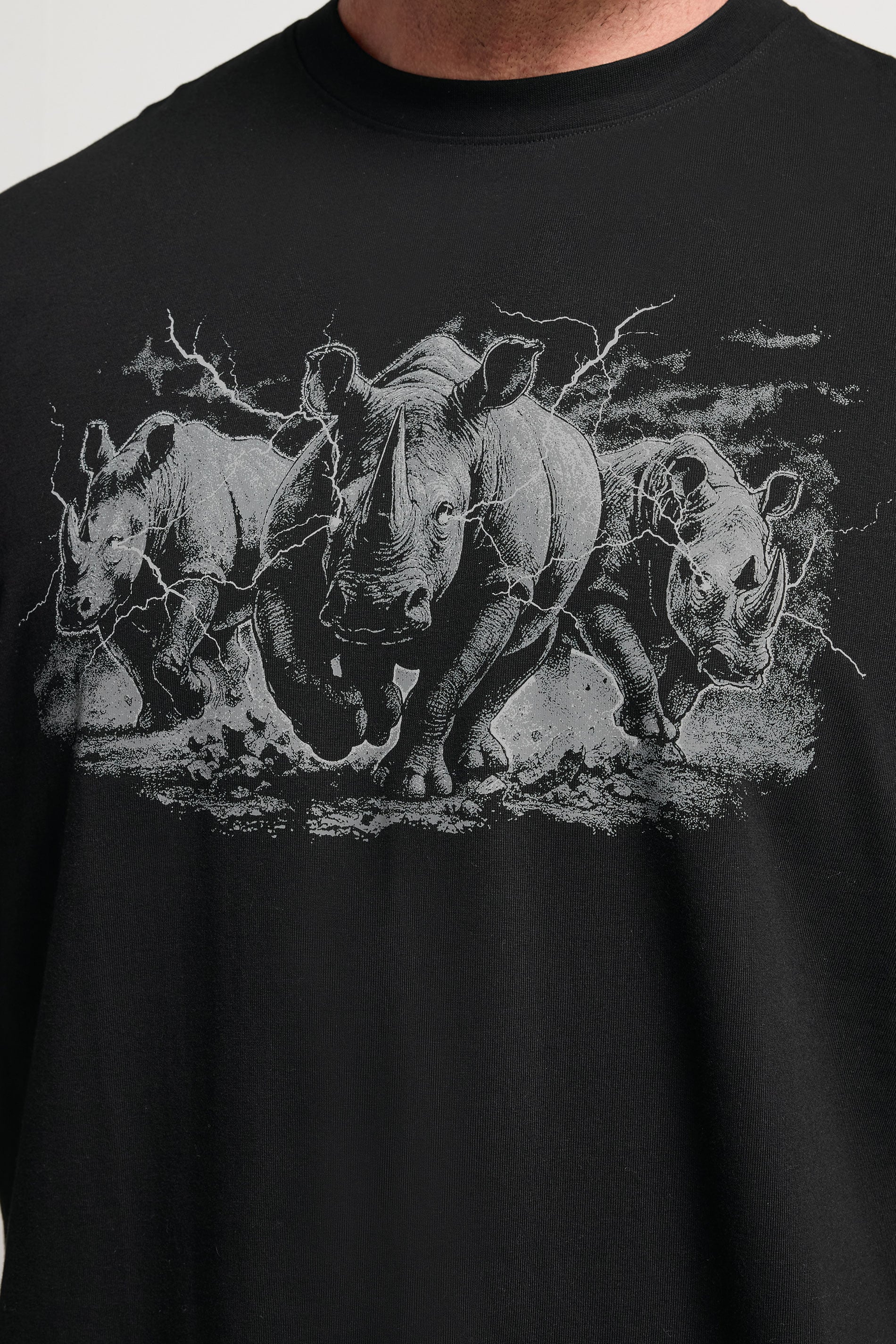 BadRhino Big & Tall Black Rhino Graphic T-Shirt | BadRhino 4