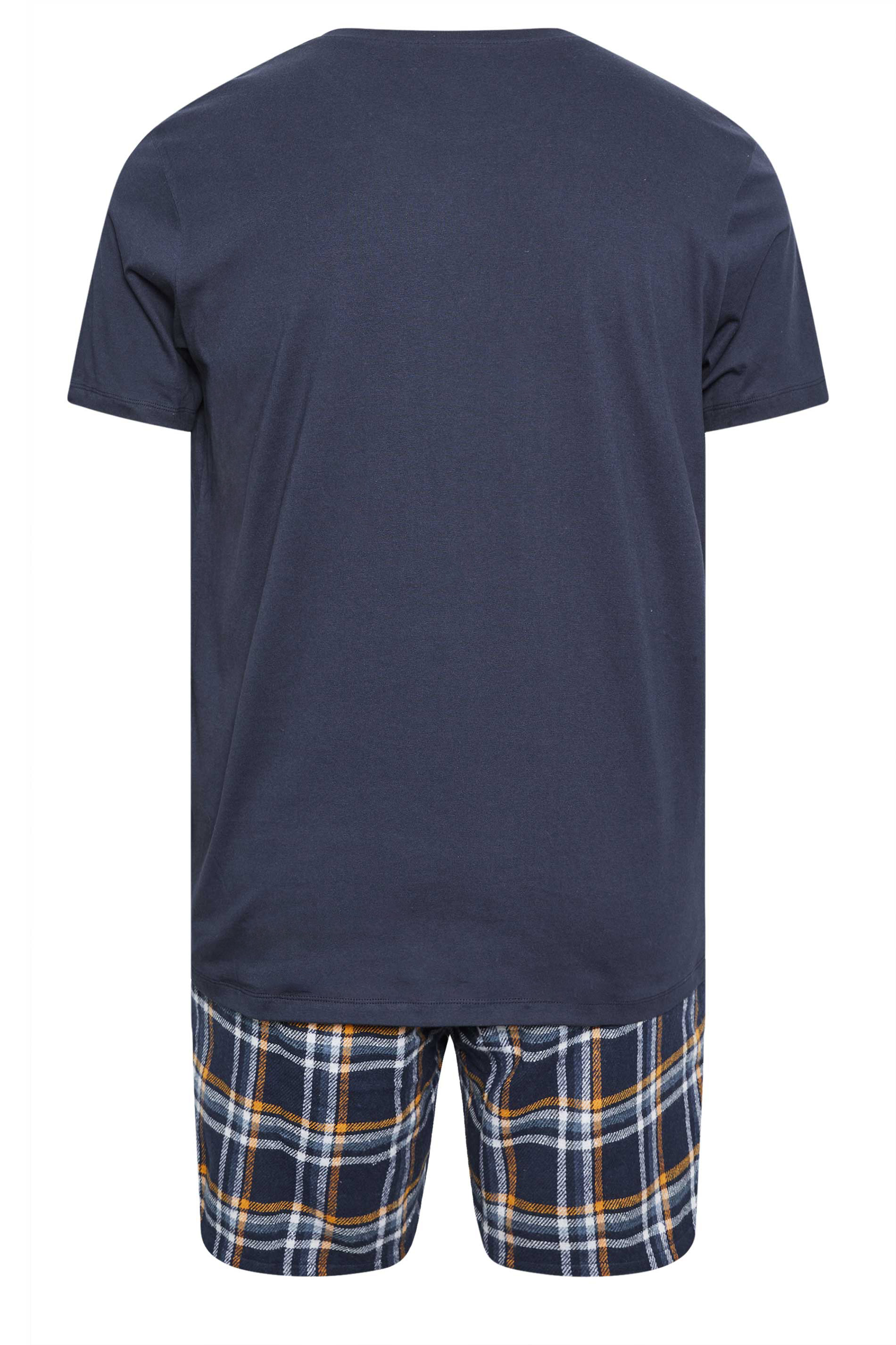 BadRhino Navy Blue Shorts and T-Shirt Pyjama Set | BadRhino 3